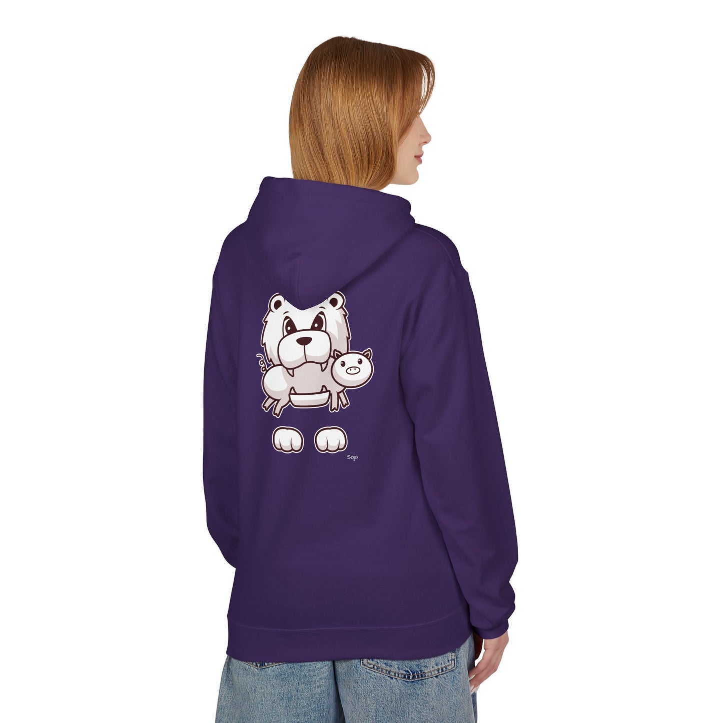 Saja & Joke Ball - B/W/S - Unisex Midweight Softstyle Fleece Hoodie