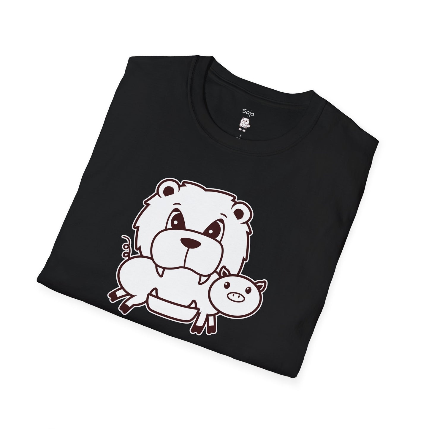 Saja & Joke Ball - B/W - Unisex Softstyle T-Shirt