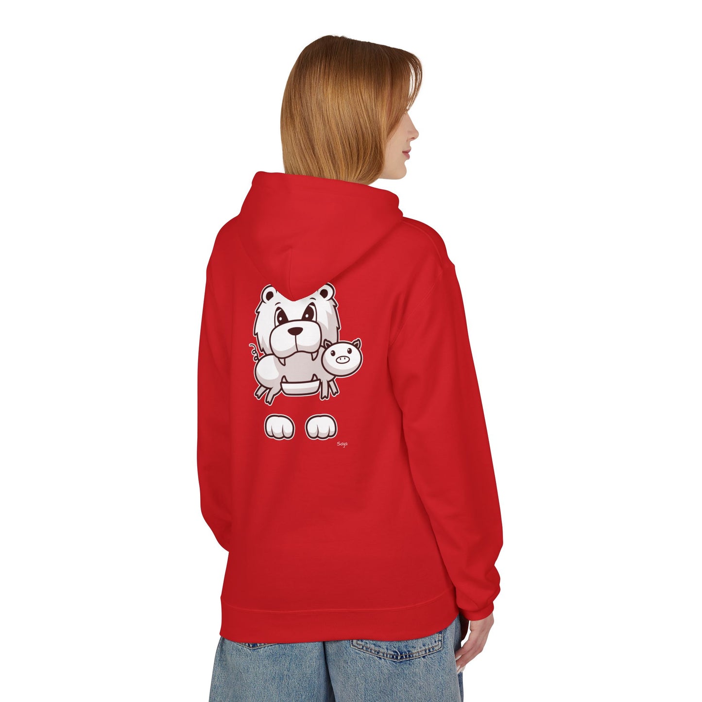 Saja & Joke Ball - B/W/S - Unisex Midweight Softstyle Fleece Hoodie