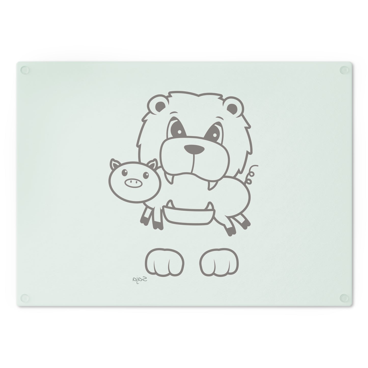 Saja & Joke Ball - B/W - Cutting Board
