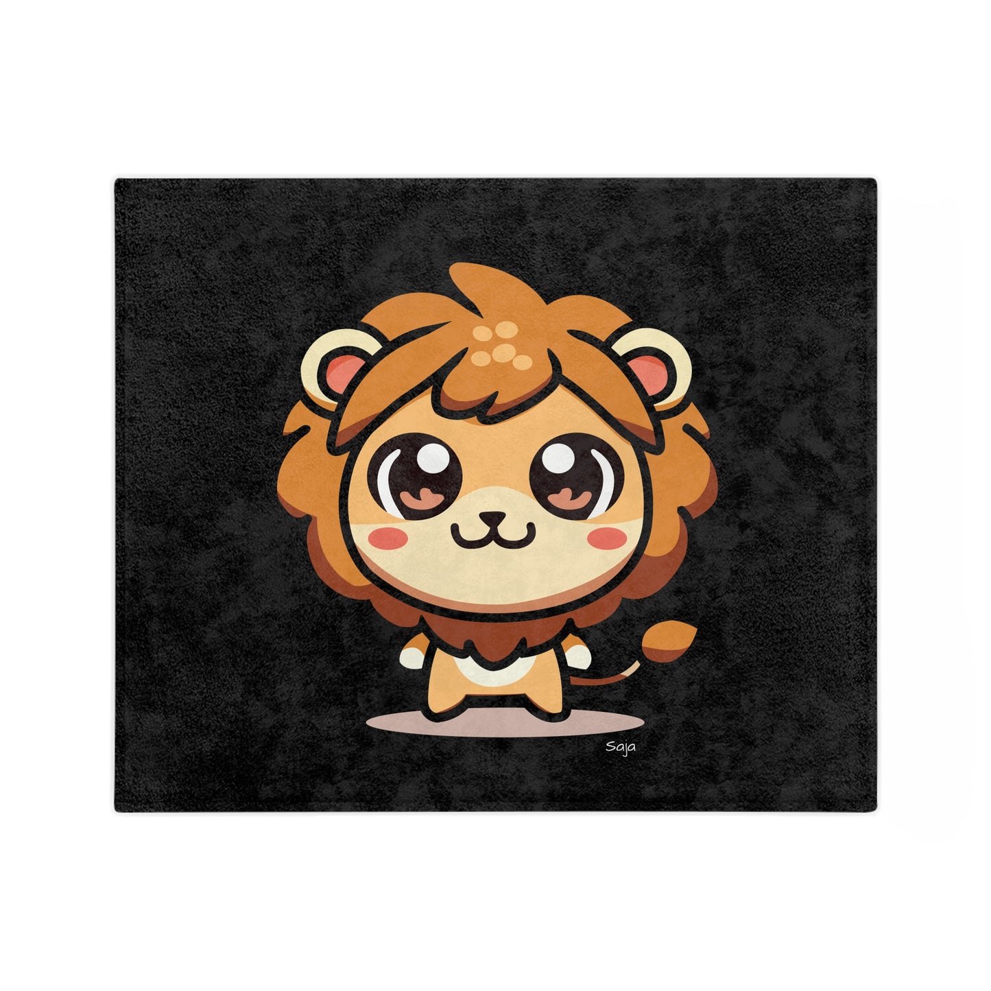 Saja - Chibi Form - Velveteen Microfiber Blanket