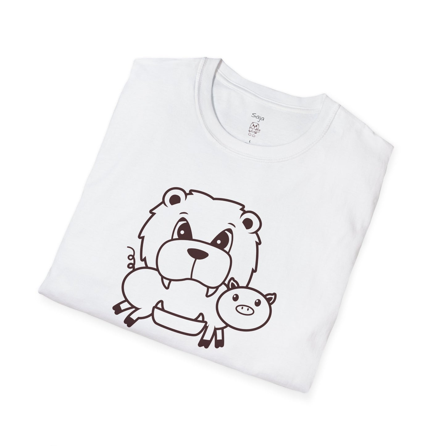 Saja & Joke Ball - B/W - Unisex Softstyle T-Shirt
