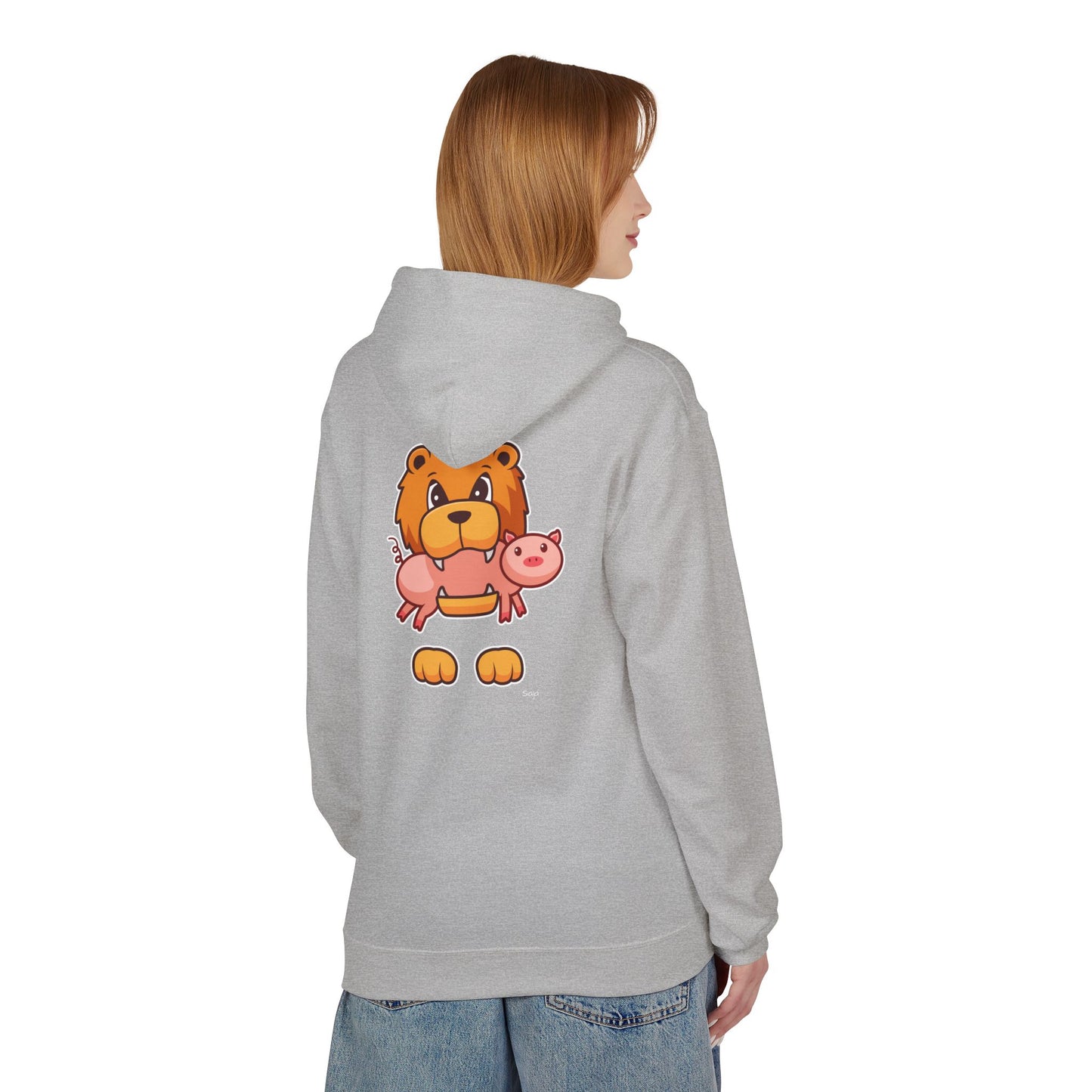 Saja & Joke Ball - Signature Color - Unisex Midweight Softstyle Fleece Hoodie
