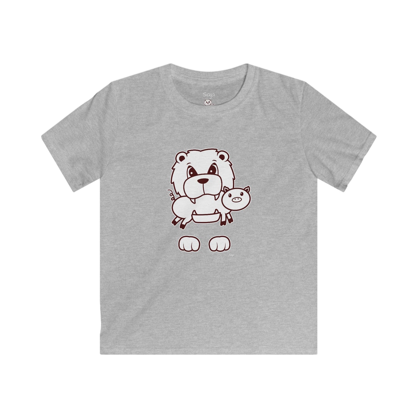 Saja & Joke Ball - B/W - Kids Softstyle Tee
