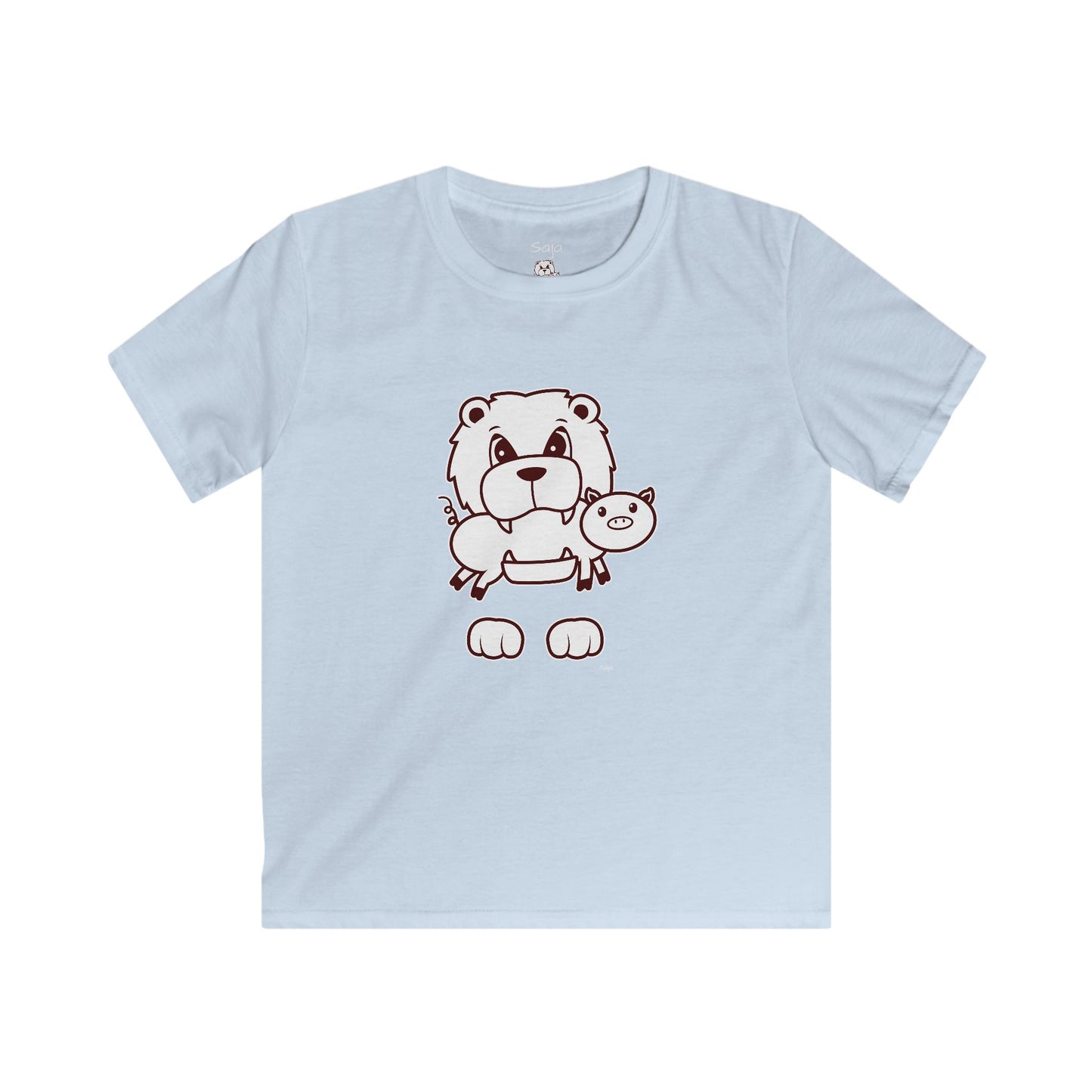 Saja & Joke Ball - B/W - Kids Softstyle Tee