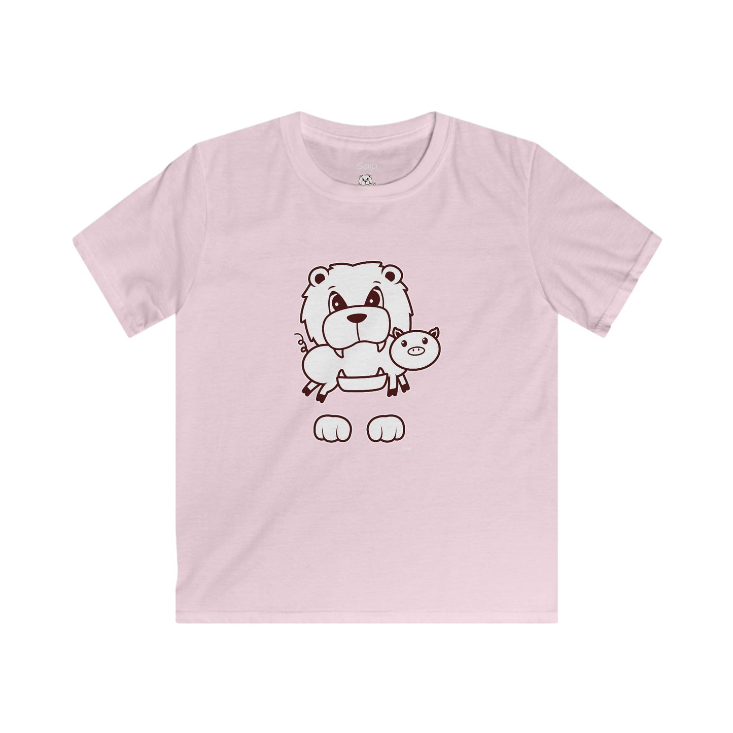 Saja & Joke Ball - B/W - Kids Softstyle Tee