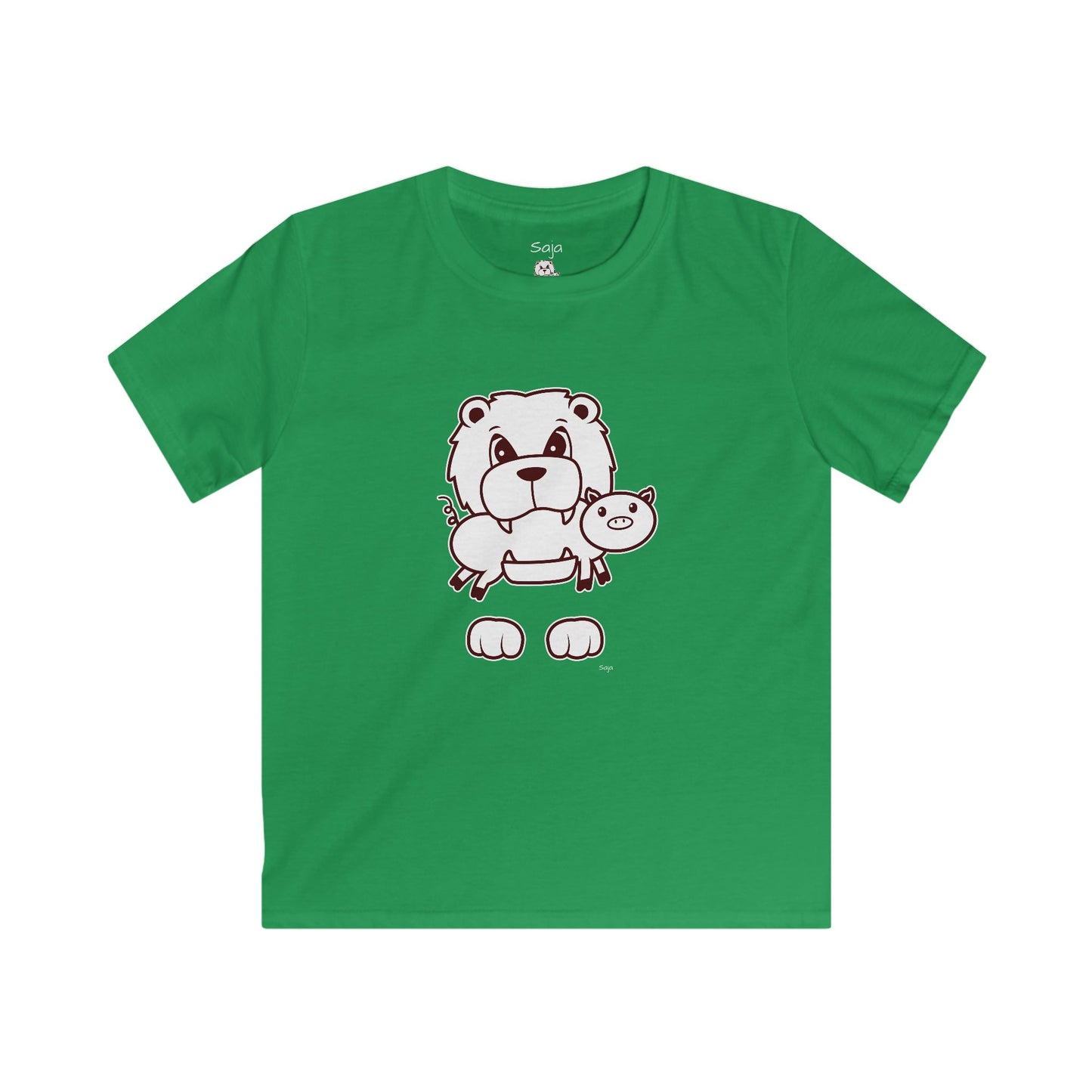 Saja & Joke Ball - B/W - Kids Softstyle Tee