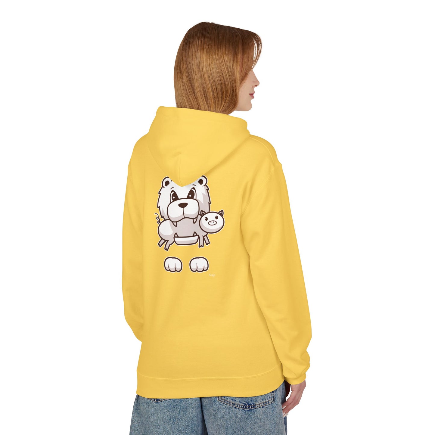 Saja & Joke Ball - B/W/S - Unisex Midweight Softstyle Fleece Hoodie