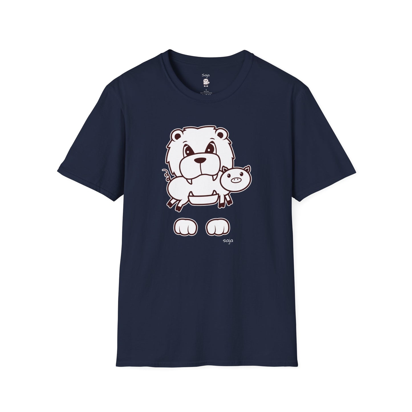 Saja & Joke Ball - B/W - Unisex Softstyle T-Shirt