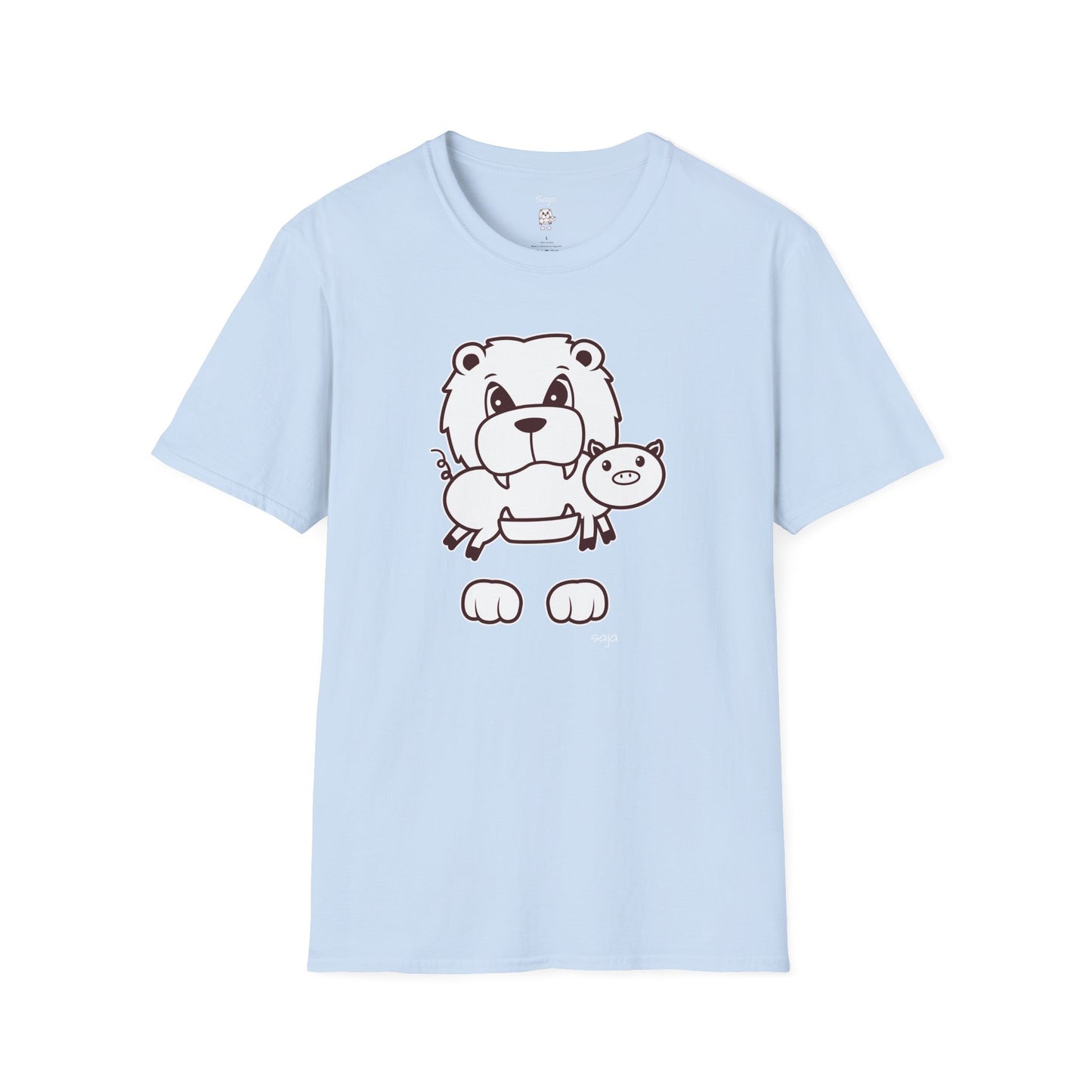 Saja & Joke Ball - B/W - Unisex Softstyle T-Shirt