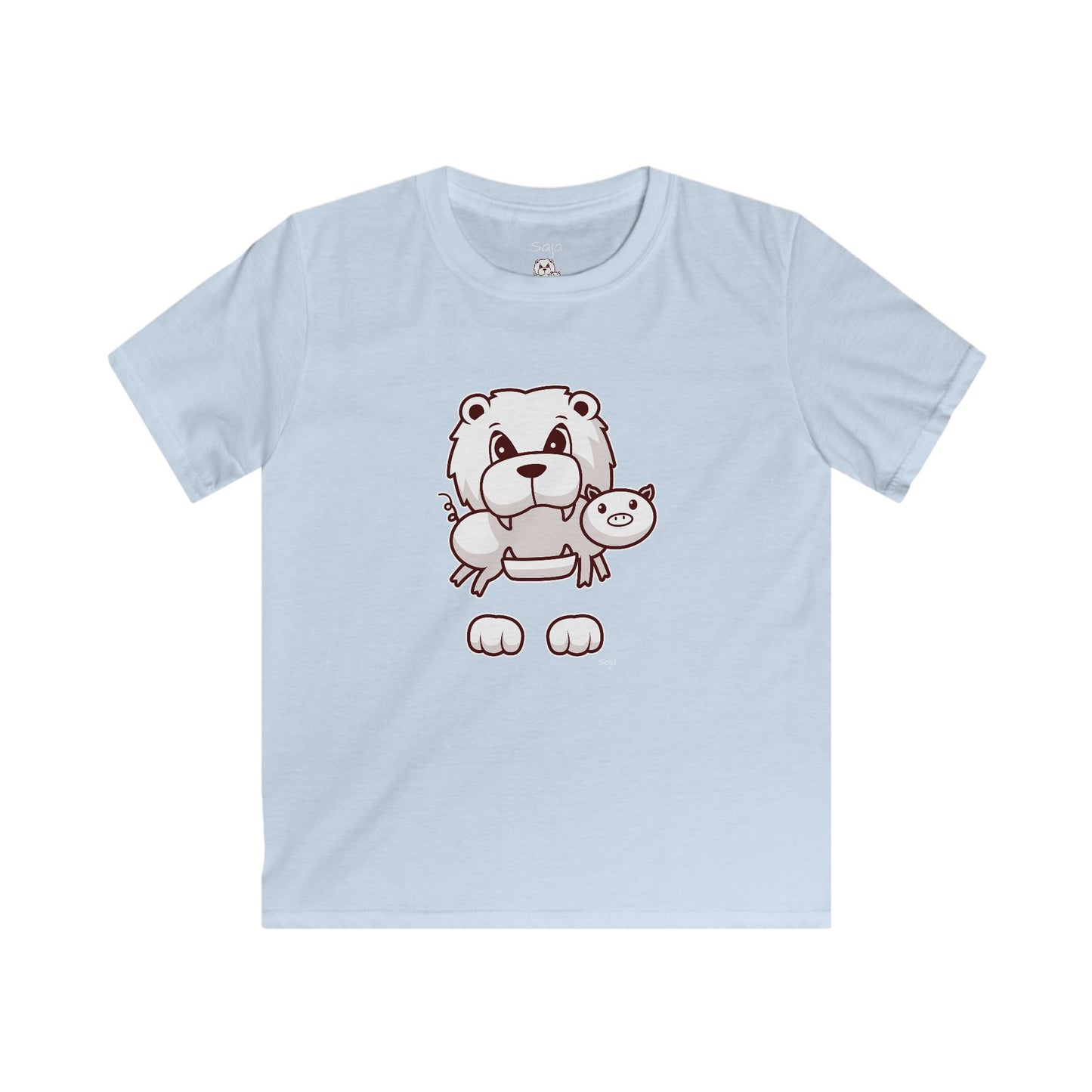 Saja & Joke Ball - B/W/S - Kids Softstyle Tee