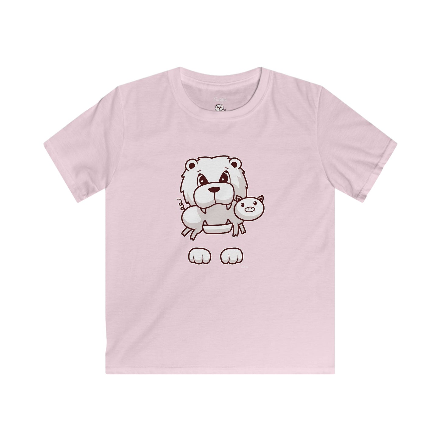 Saja & Joke Ball - B/W/S - Kids Softstyle Tee