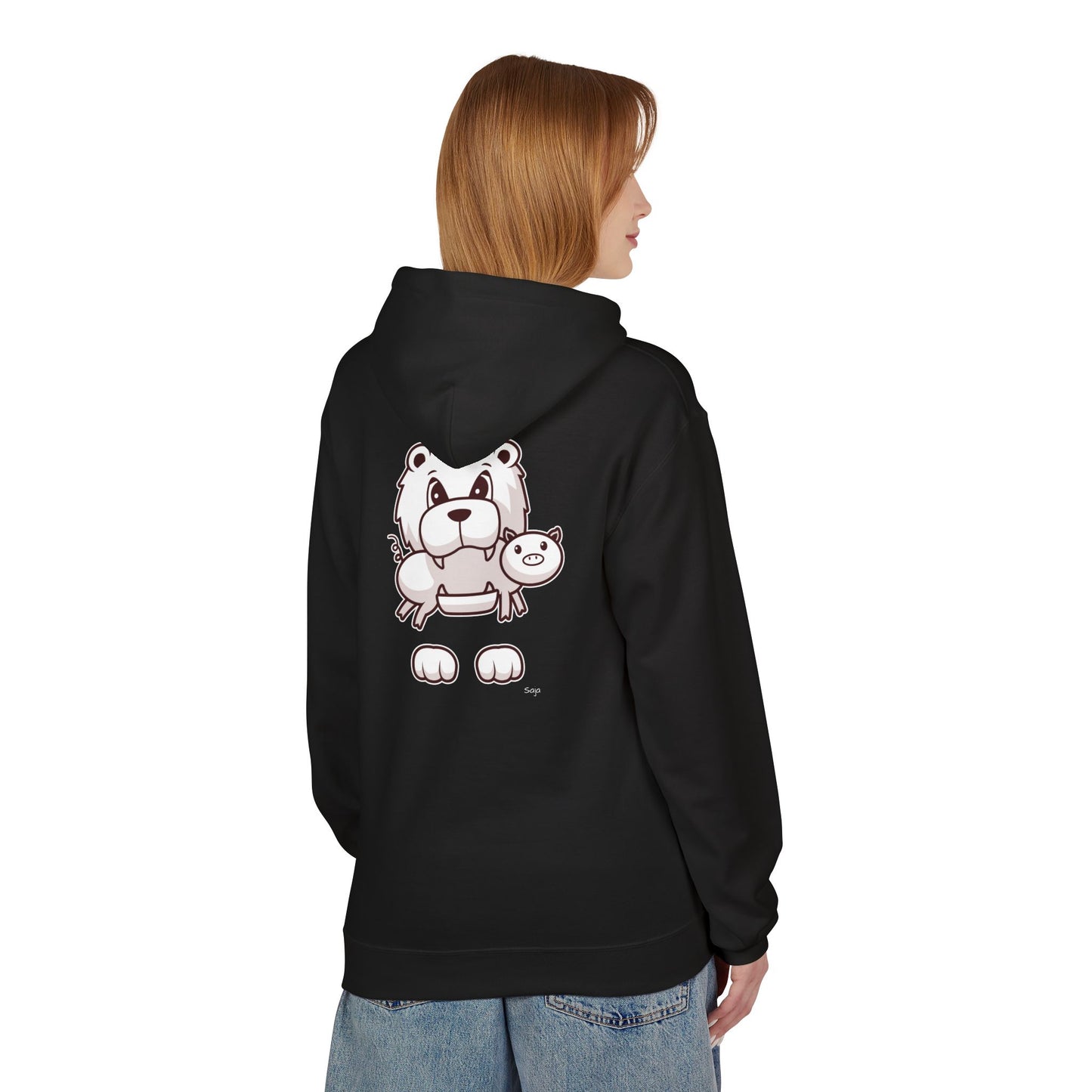 Saja & Joke Ball - B/W/S - Unisex Midweight Softstyle Fleece Hoodie