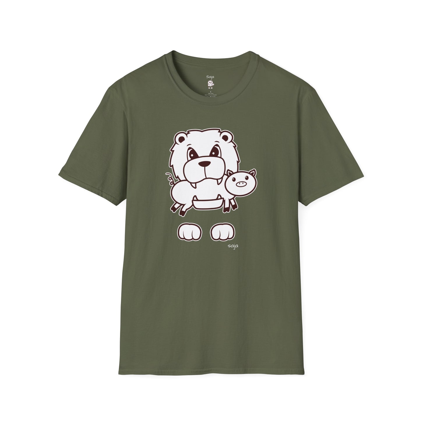 Saja & Joke Ball - B/W - Unisex Softstyle T-Shirt