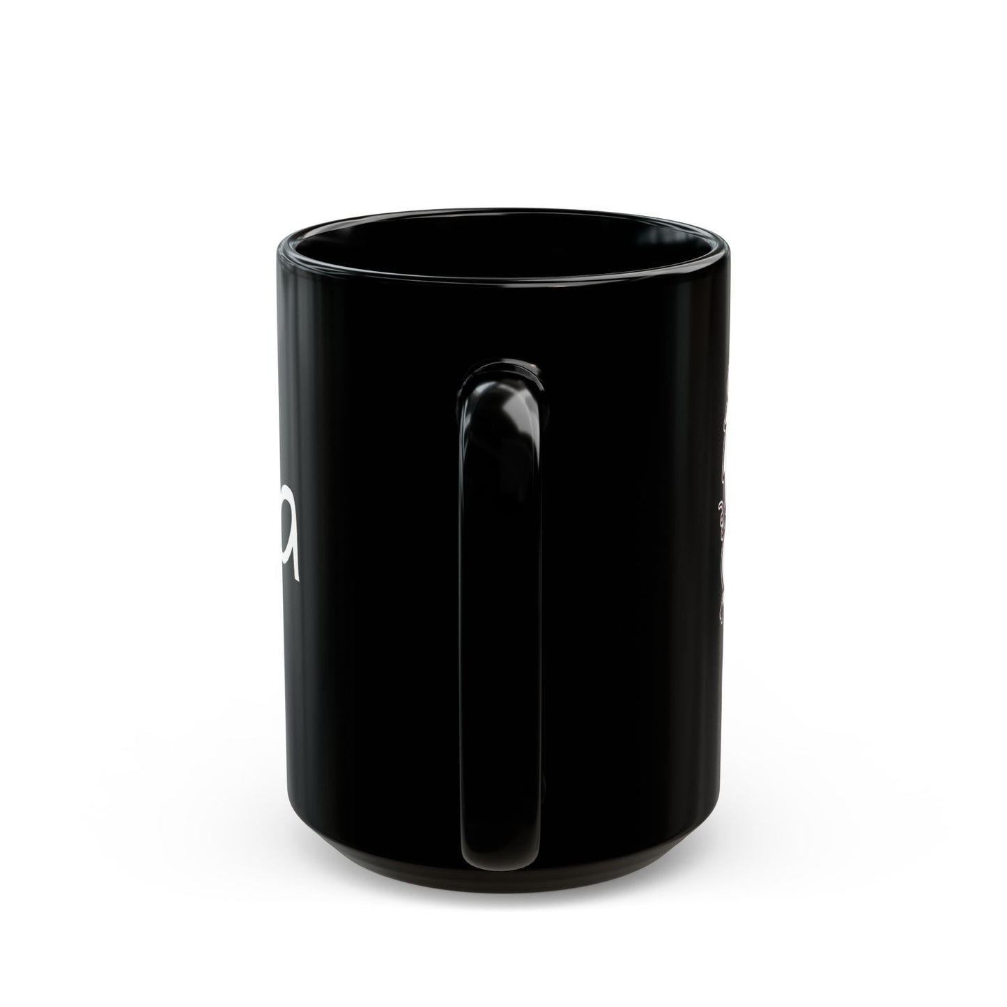 Saja & Joke Ball - B/W - Black Mug (15oz)