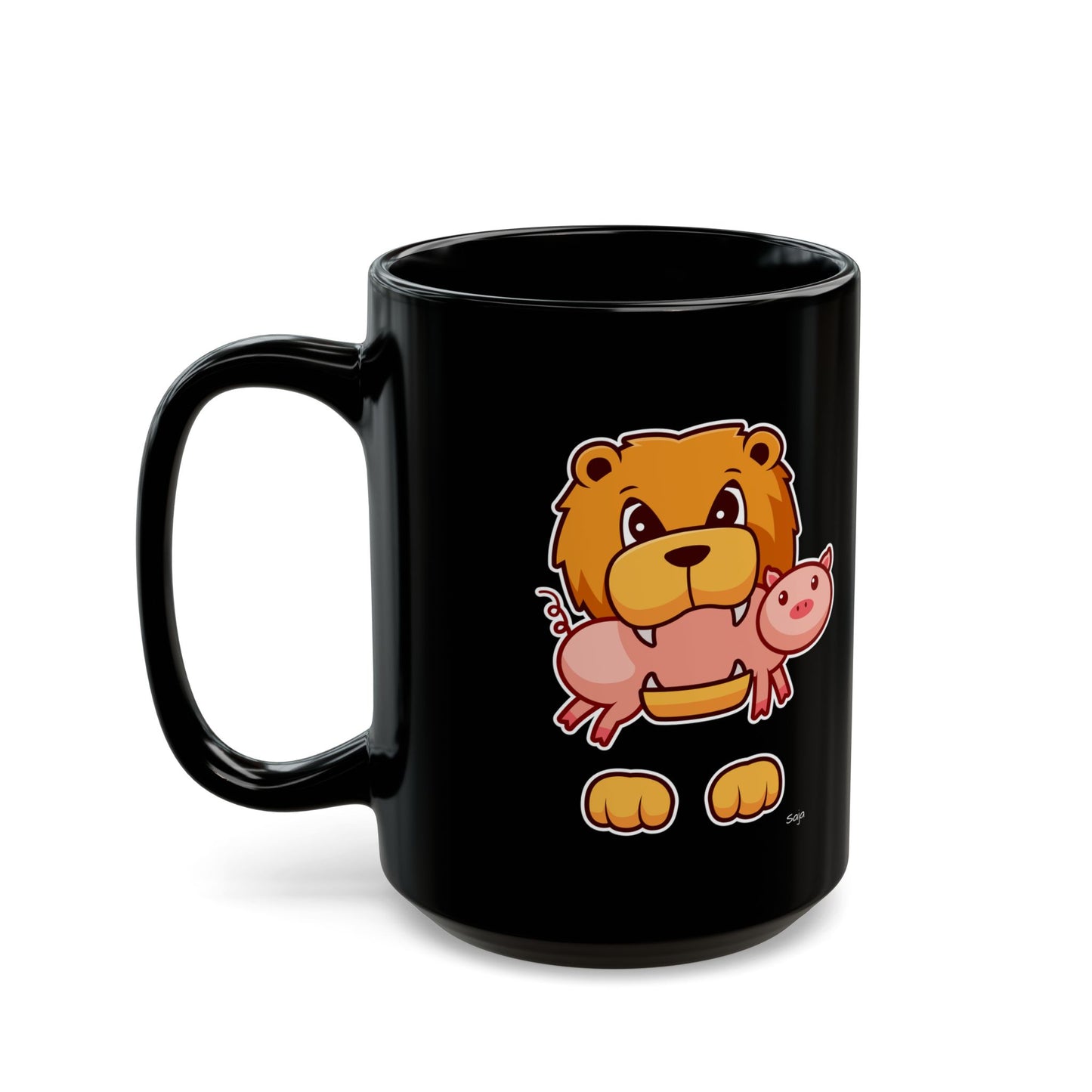 Saja & Joke Ball - Signature Color - Black Mug (15oz)