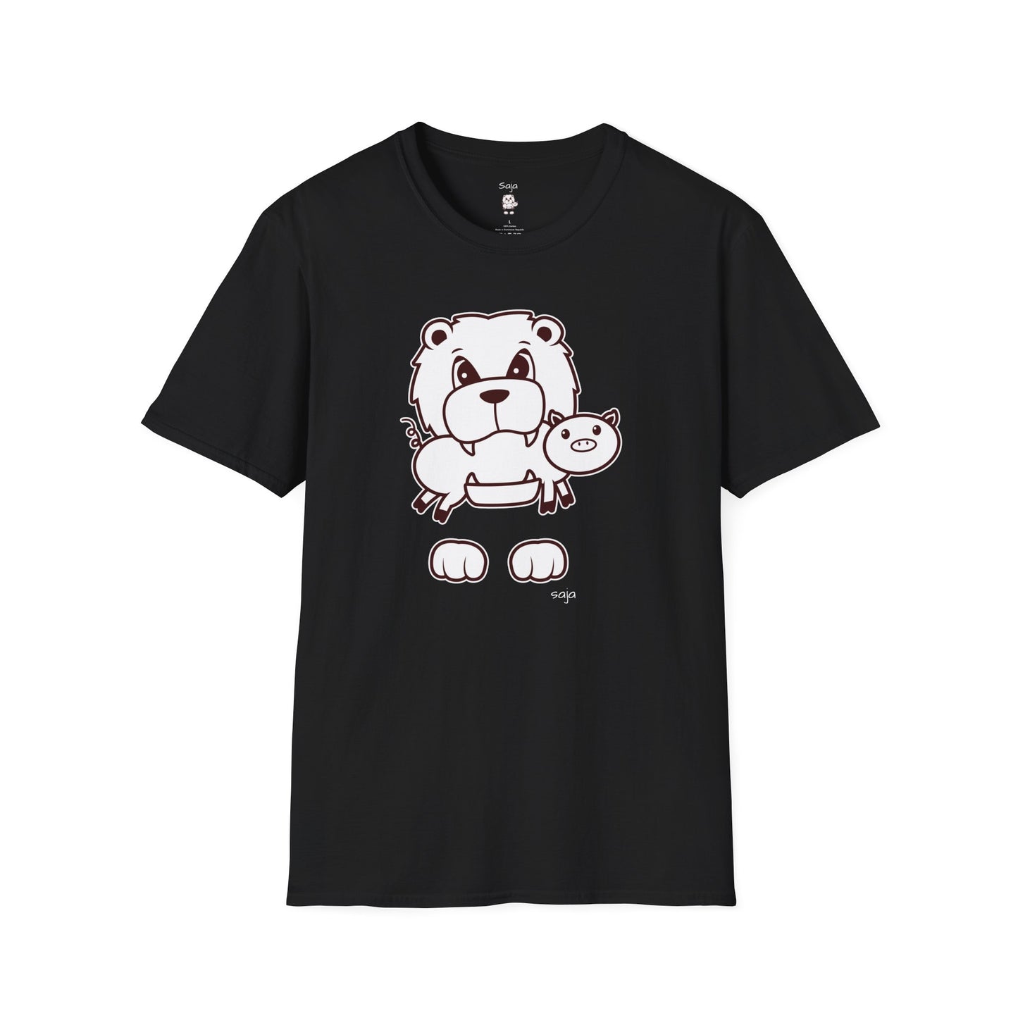 Saja & Joke Ball - B/W - Unisex Softstyle T-Shirt