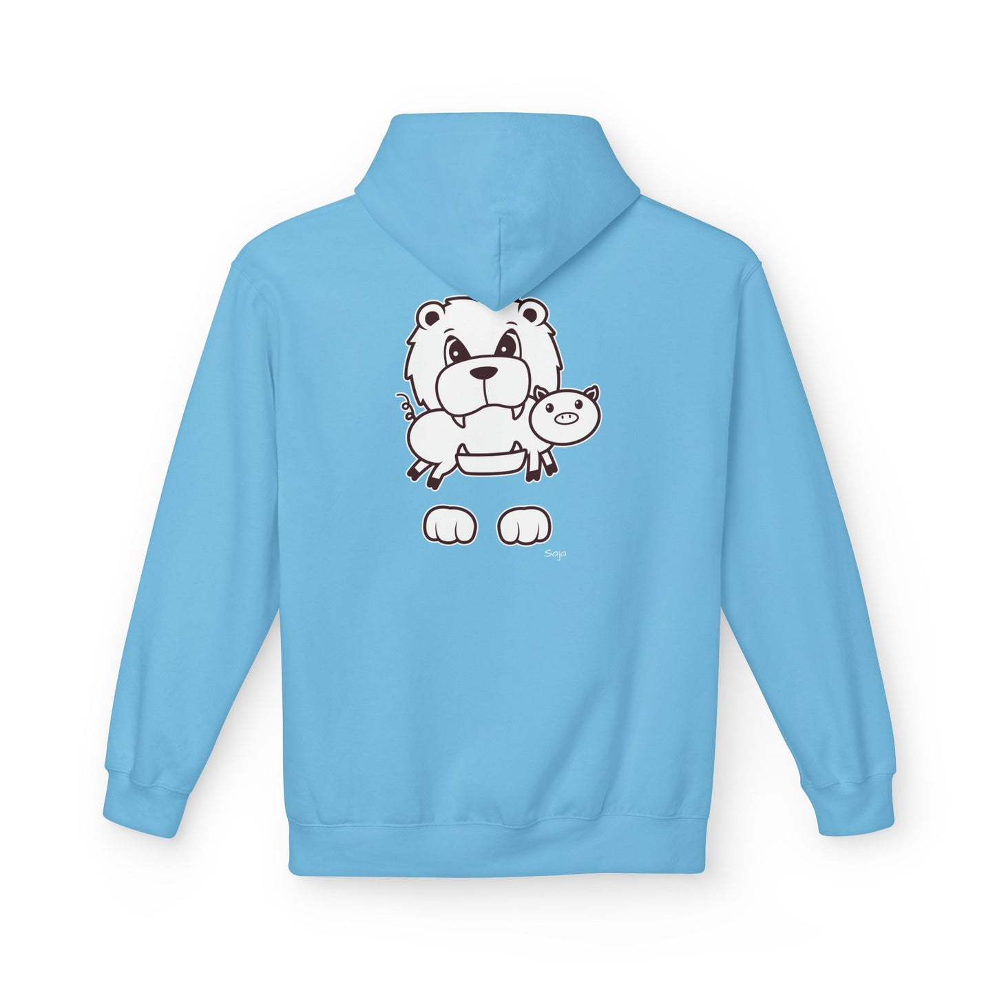 Saja & Joke Ball - B/W - Unisex Midweight Softstyle Fleece Hoodie