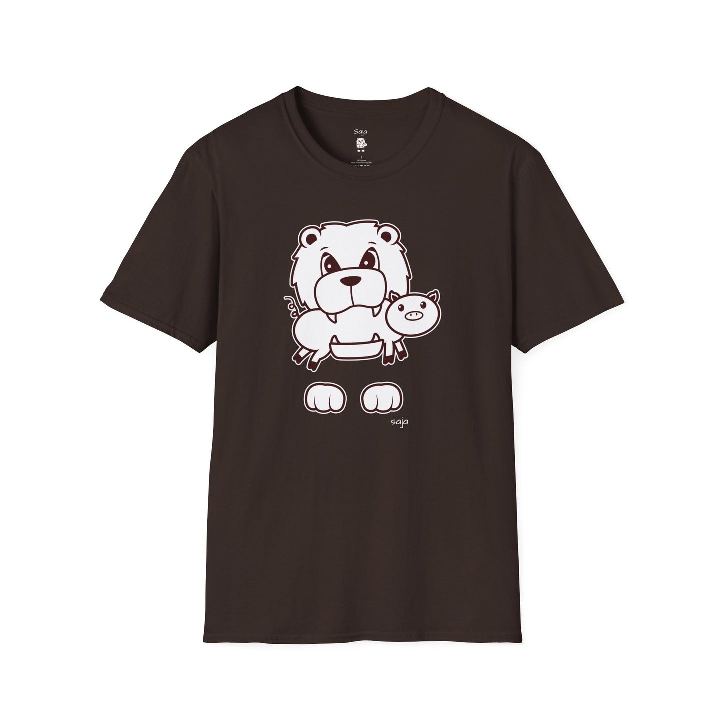 Saja & Joke Ball - B/W - Unisex Softstyle T-Shirt