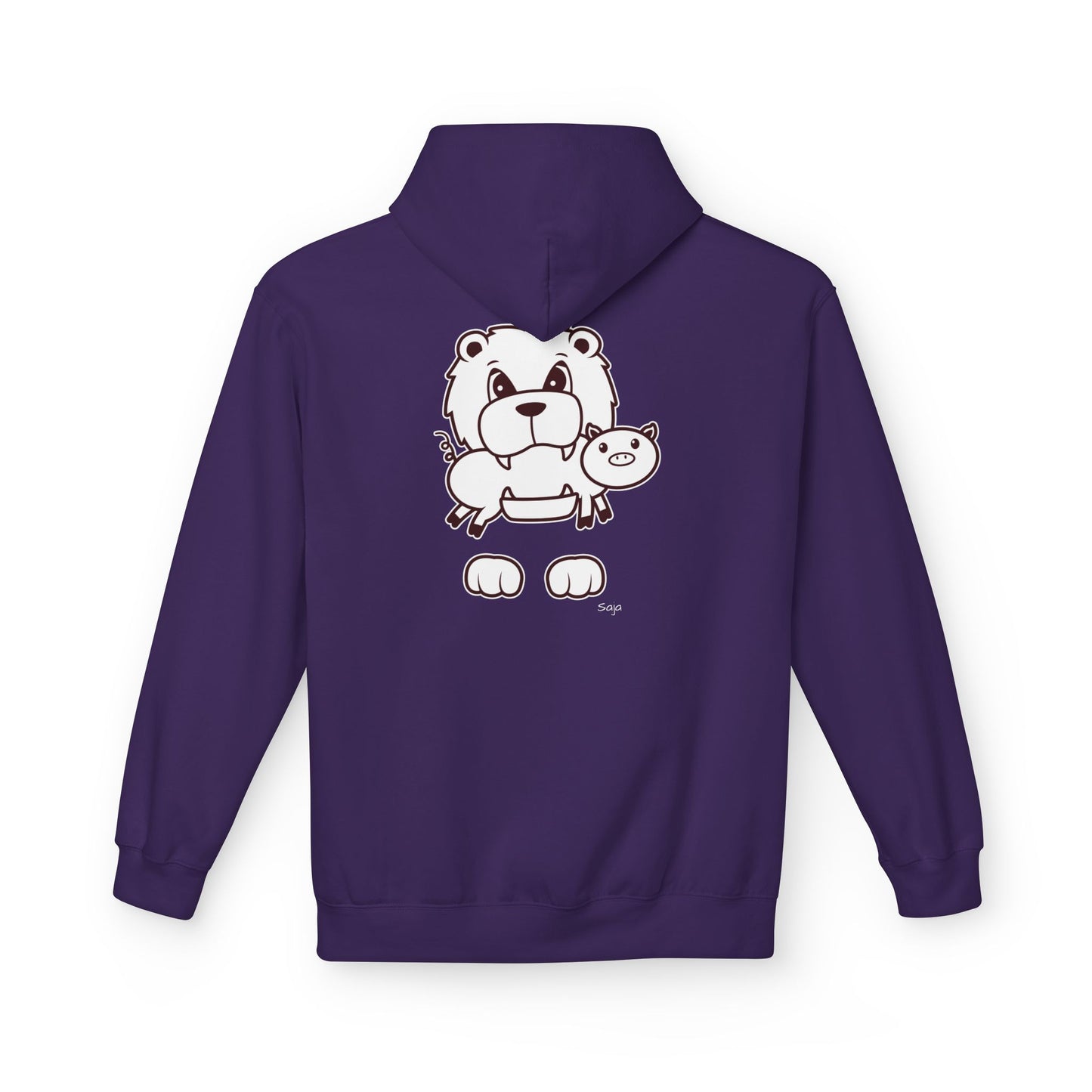 Saja & Joke Ball - B/W - Unisex Midweight Softstyle Fleece Hoodie