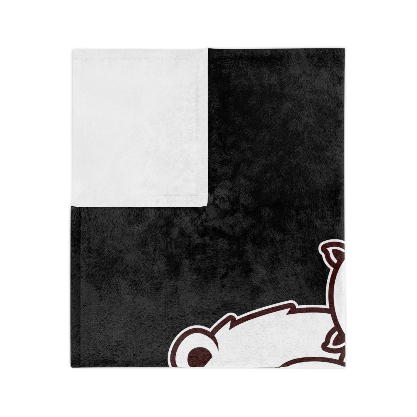 Saja & Joke Ball - B/W - Velveteen Microfiber Blanket