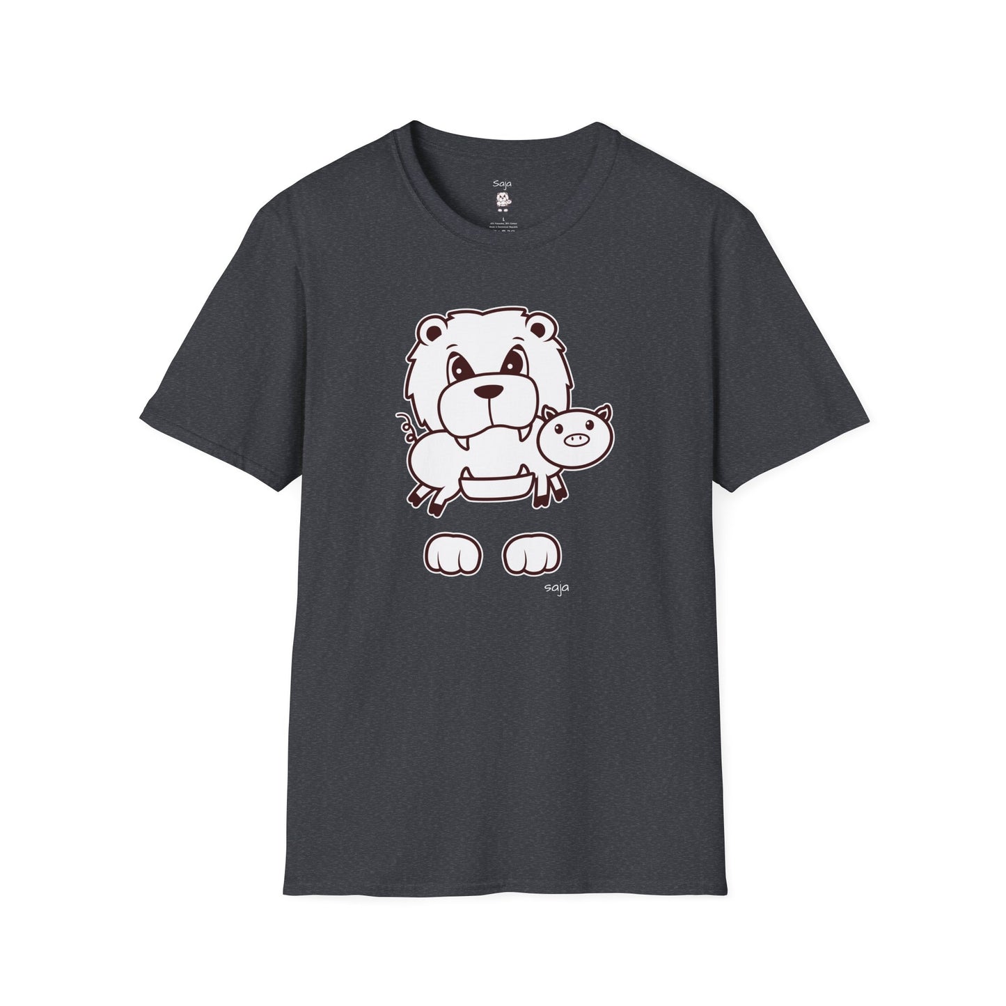 Saja & Joke Ball - B/W - Unisex Softstyle T-Shirt