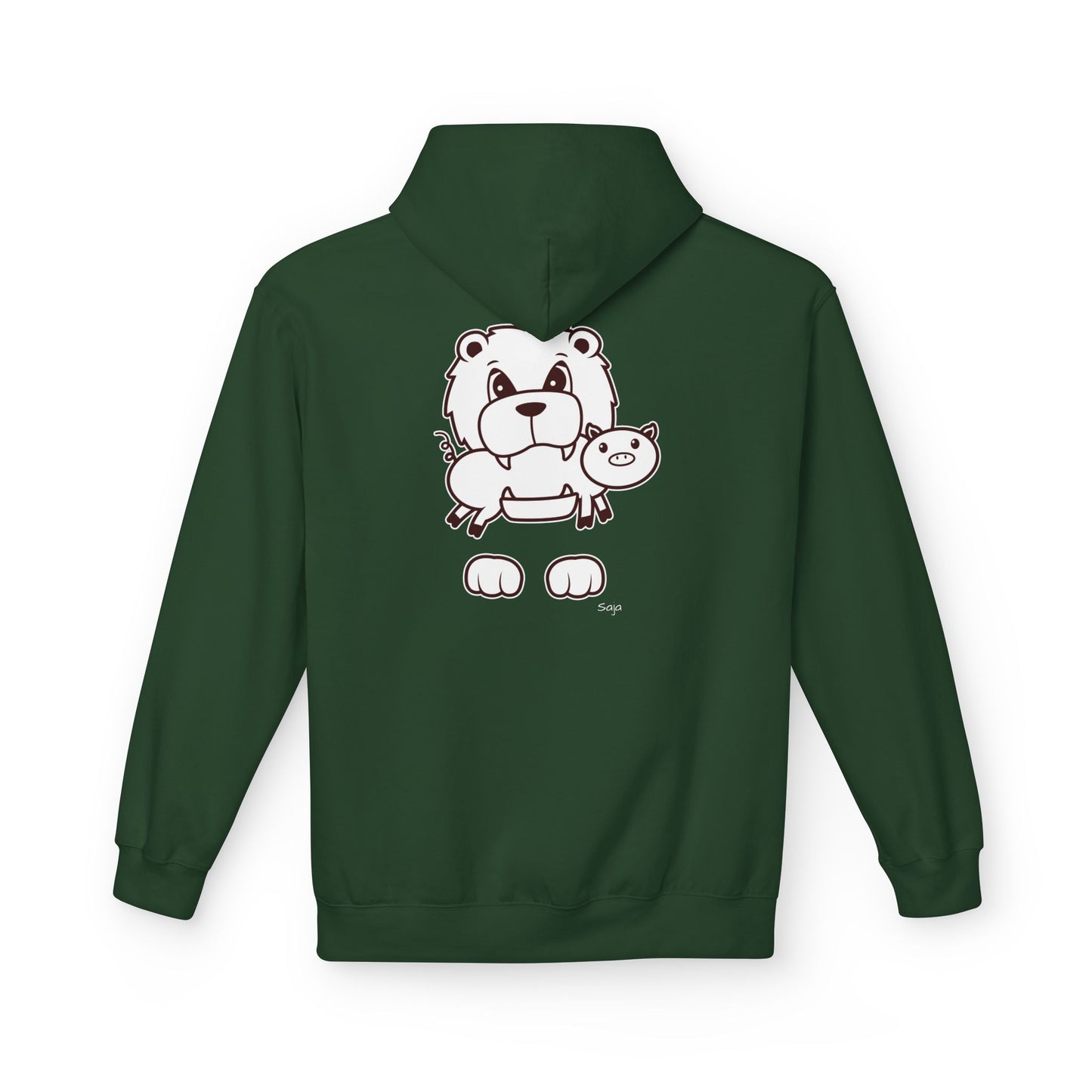 Saja & Joke Ball - B/W - Unisex Midweight Softstyle Fleece Hoodie