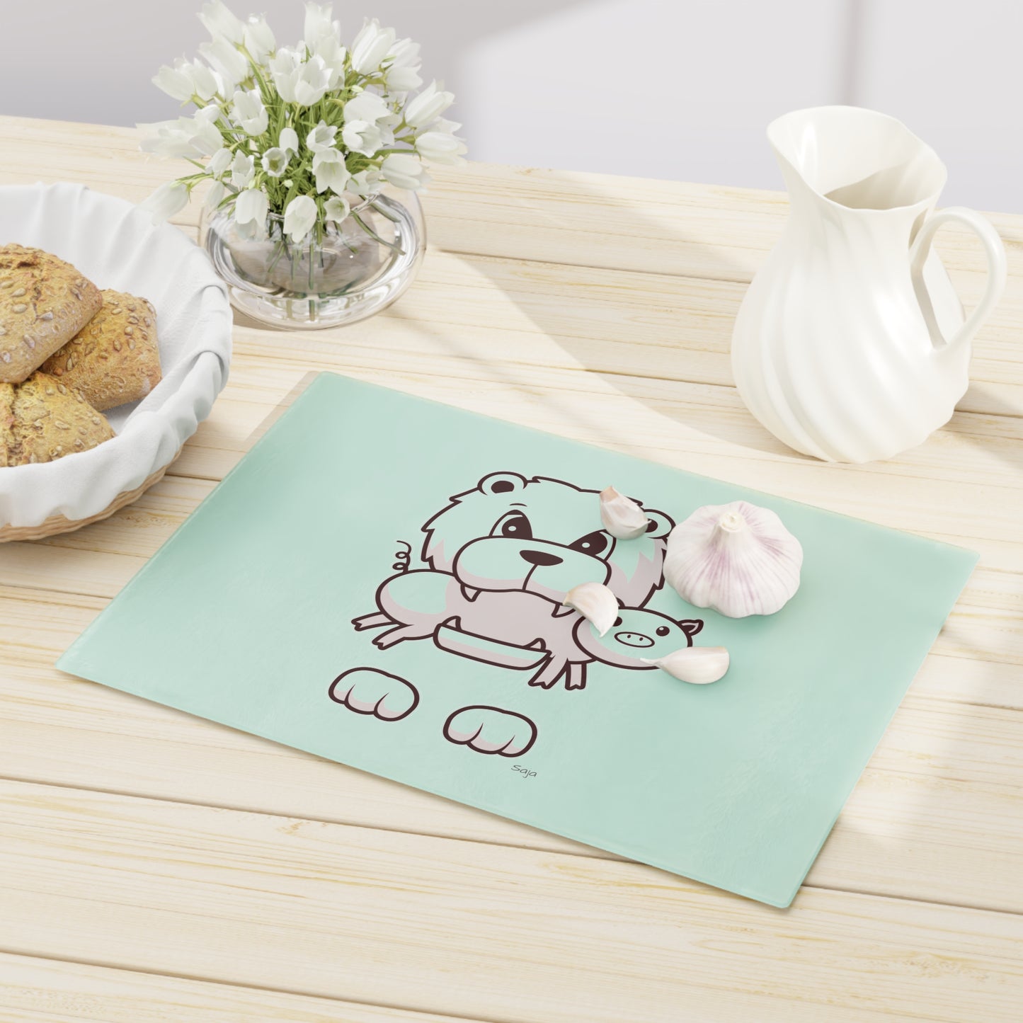 Saja & Joke Ball - B/W/S - Cutting Board