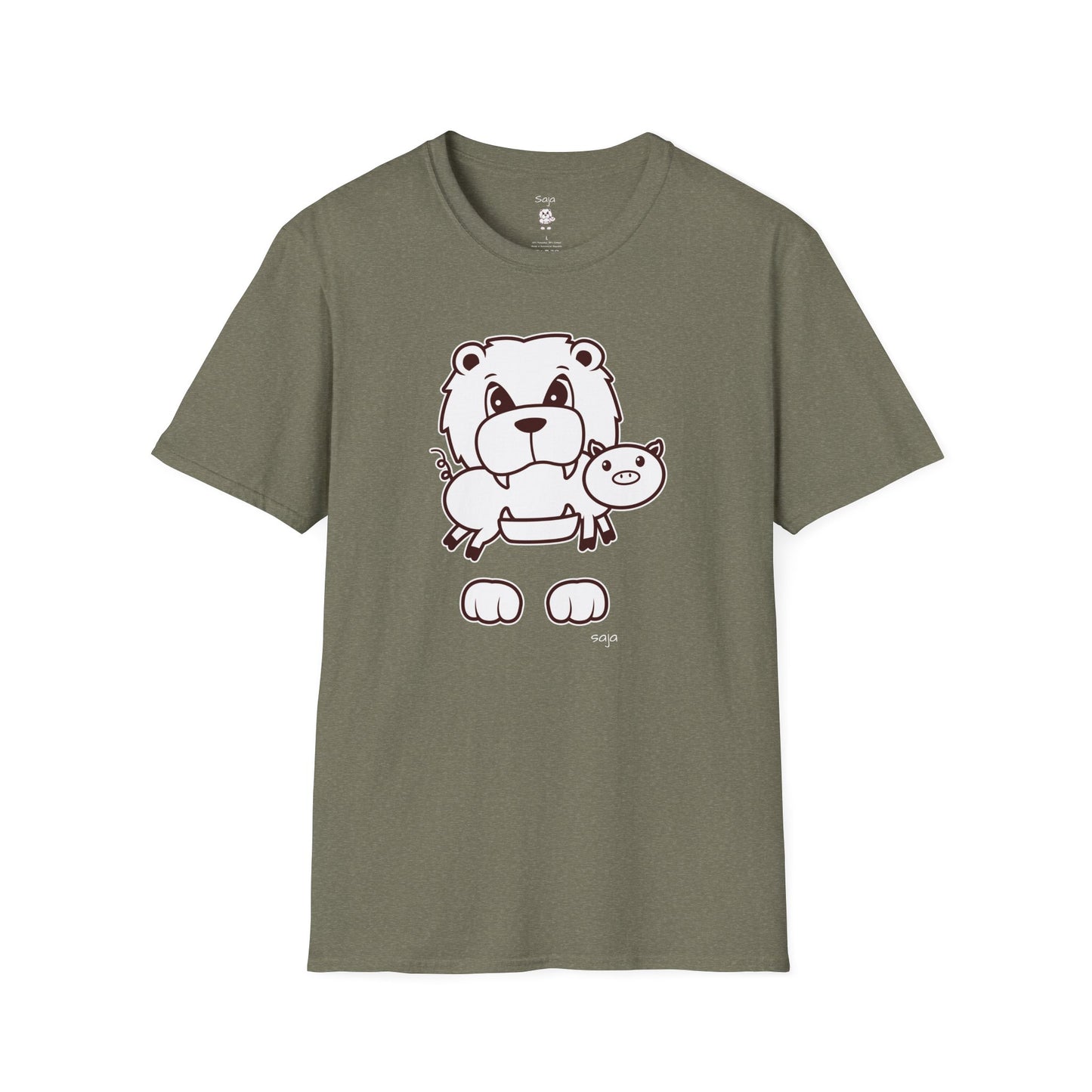 Saja & Joke Ball - B/W - Unisex Softstyle T-Shirt