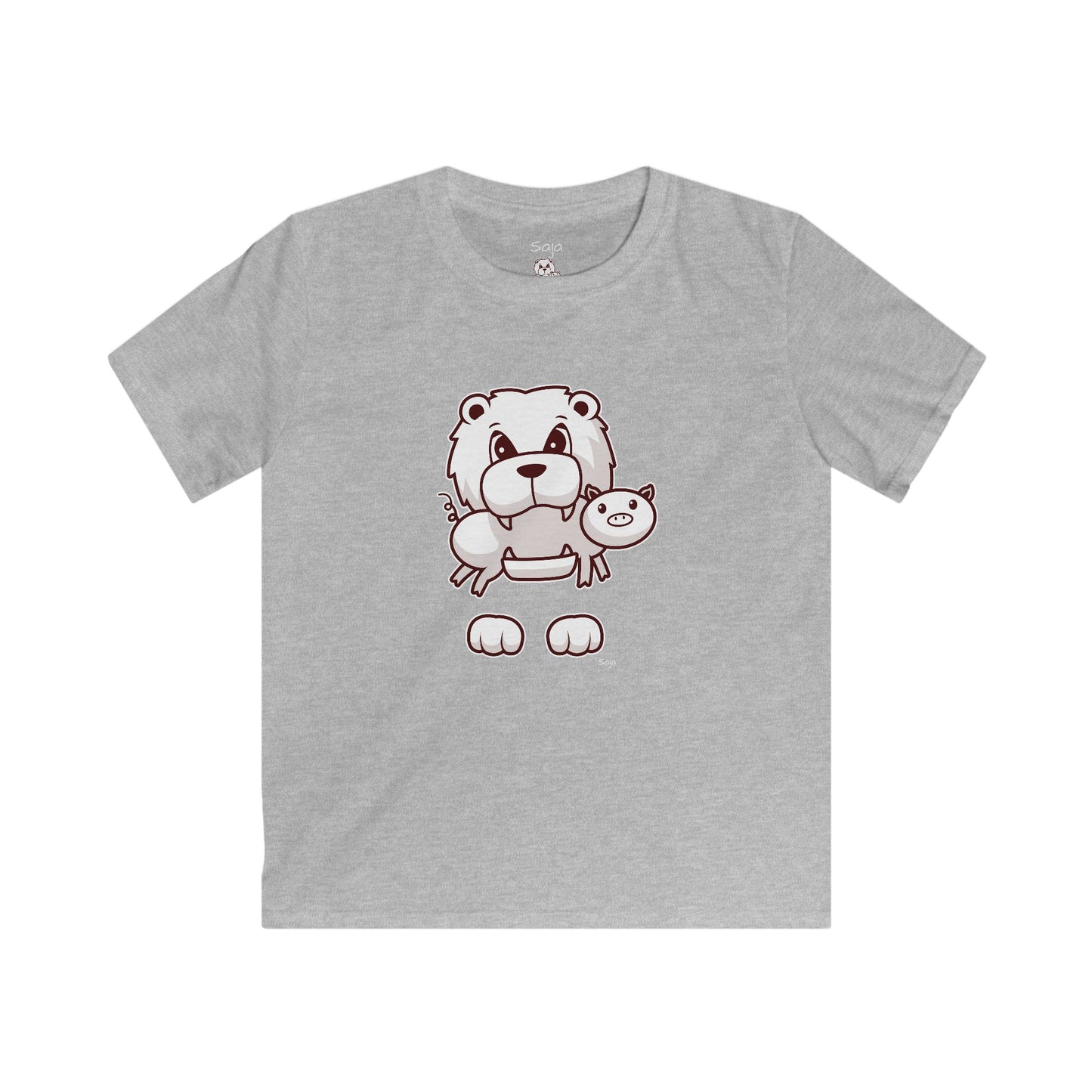 Saja & Joke Ball - B/W/S - Kids Softstyle Tee