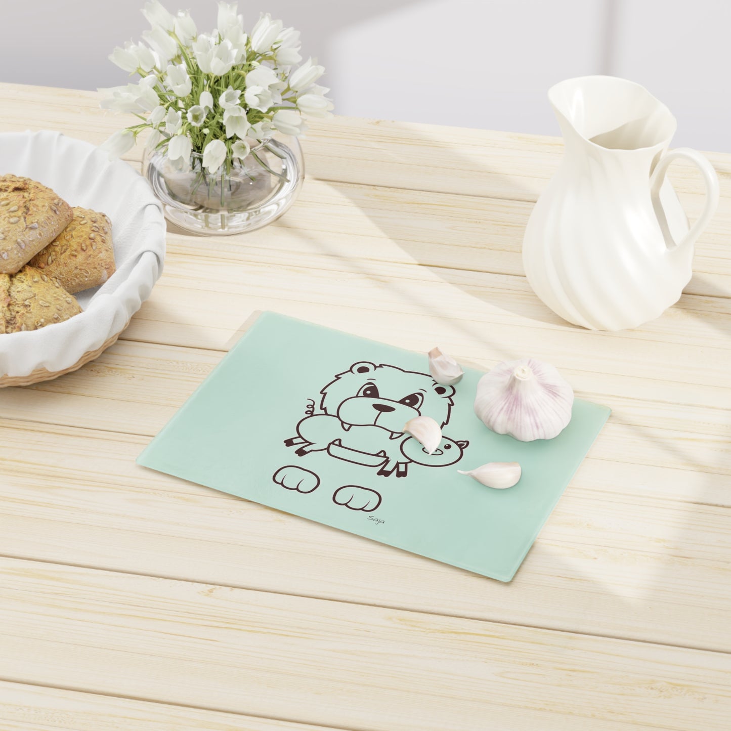 Saja & Joke Ball - B/W - Cutting Board