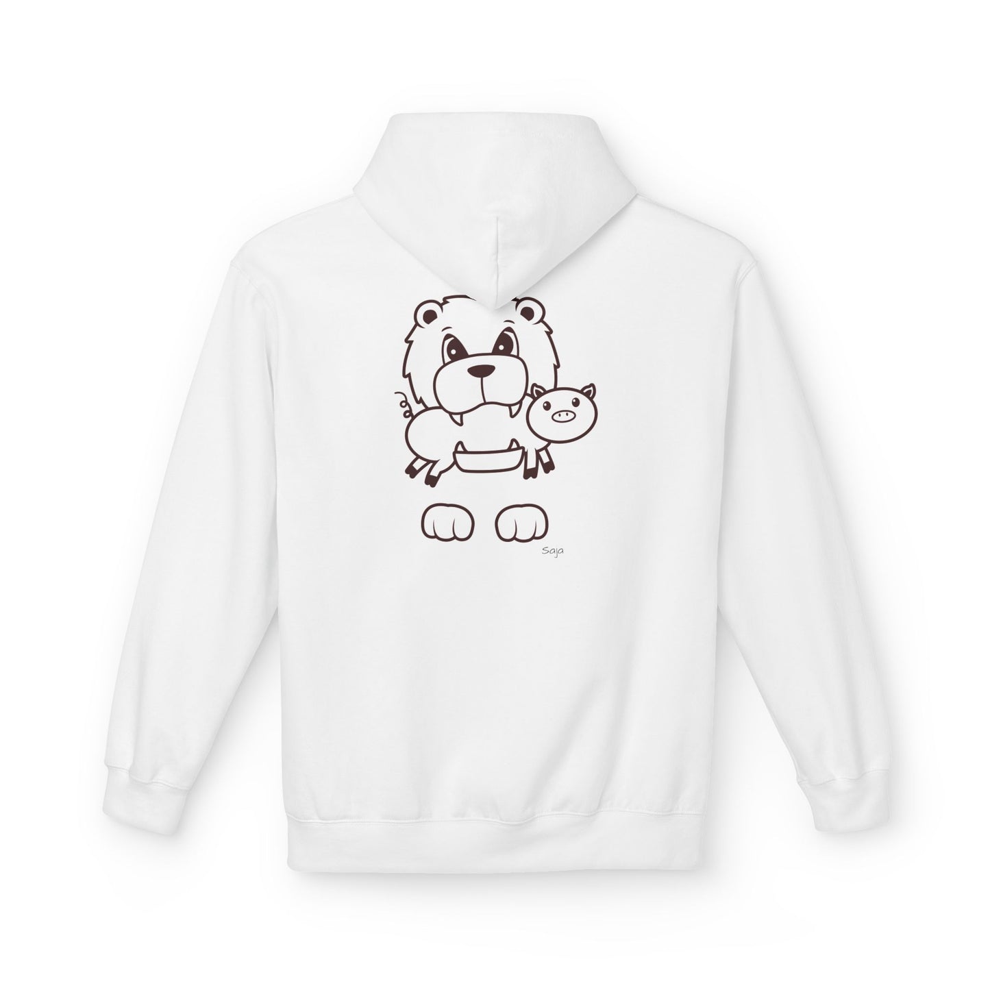 Saja & Joke Ball - B/W - Unisex Midweight Softstyle Fleece Hoodie