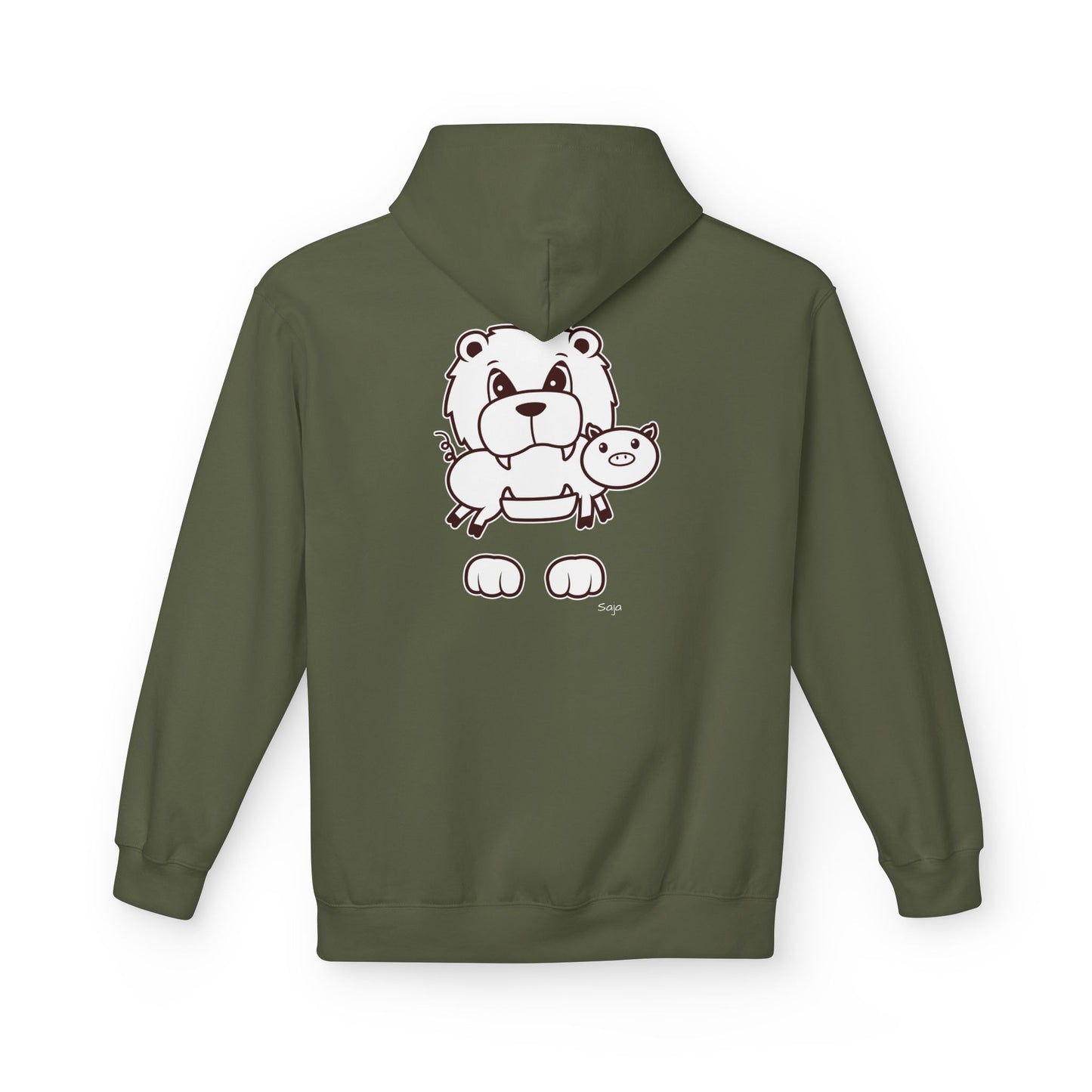 Saja & Joke Ball - B/W - Unisex Midweight Softstyle Fleece Hoodie