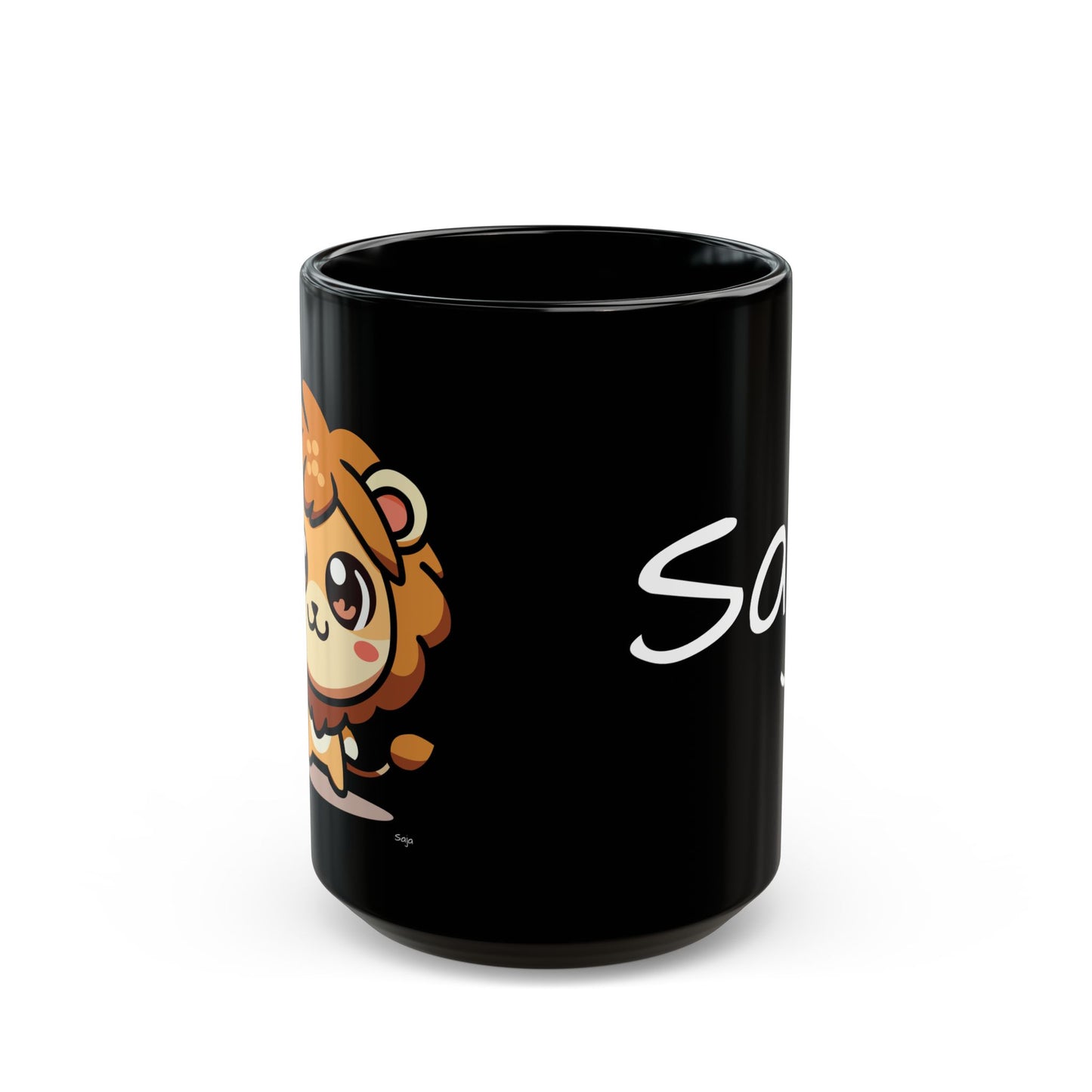 Saja - Chibi Form - Black Mug (15oz)