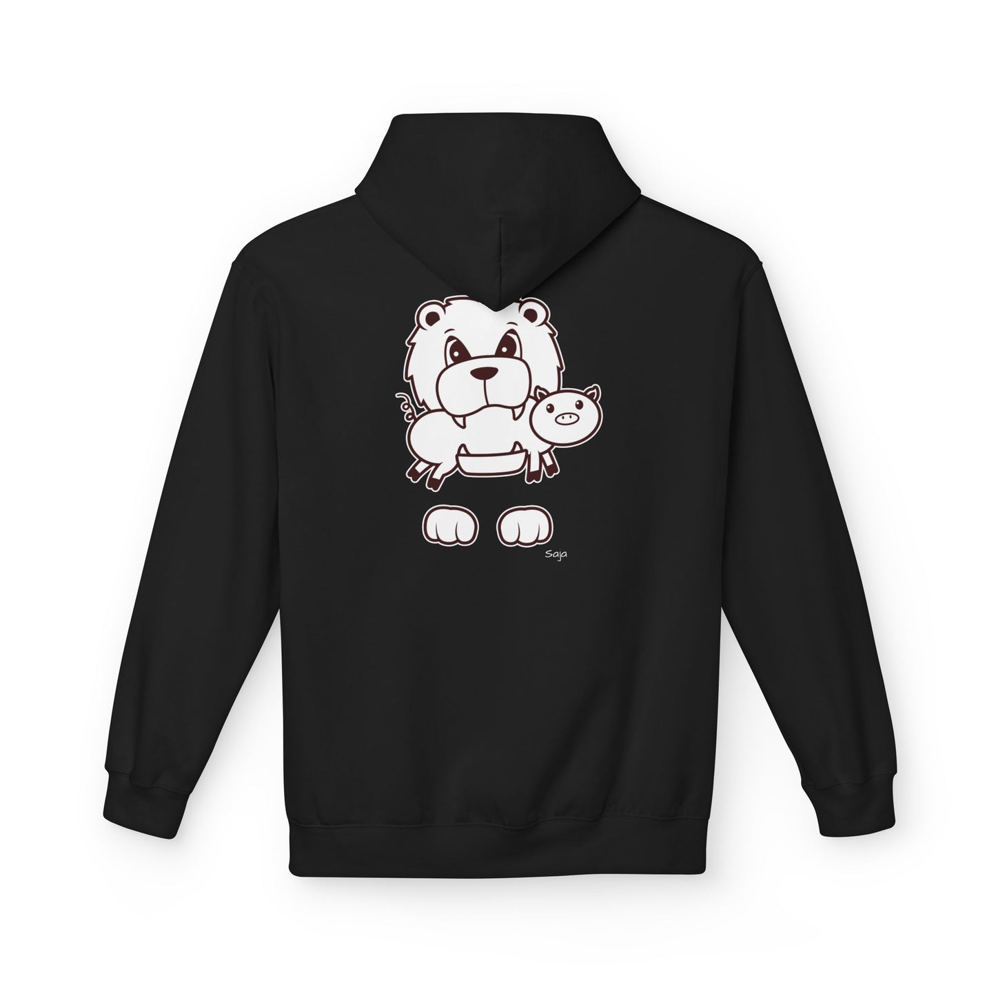 Saja & Joke Ball - B/W - Unisex Midweight Softstyle Fleece Hoodie