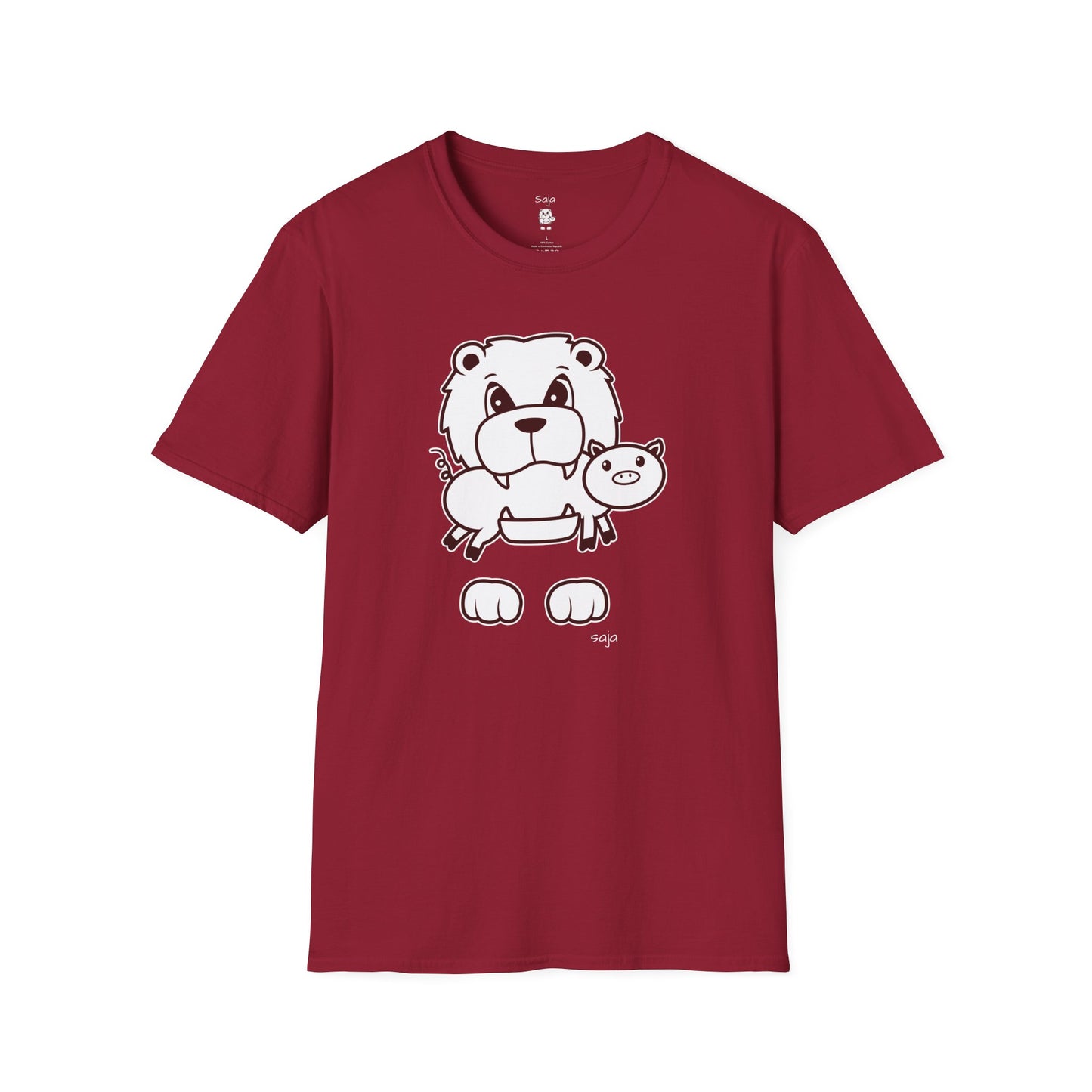 Saja & Joke Ball - B/W - Unisex Softstyle T-Shirt
