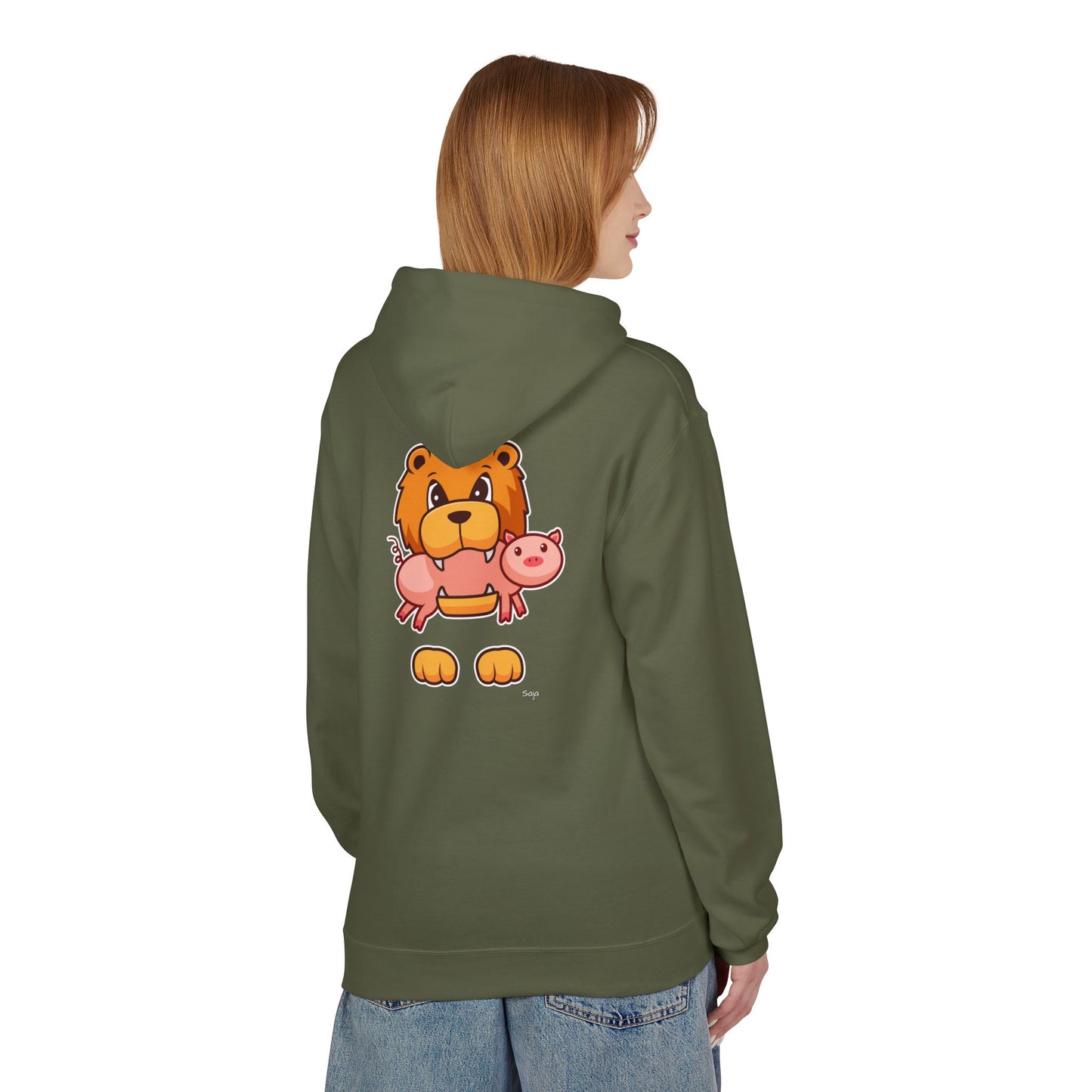 Saja & Joke Ball - Signature Color - Unisex Midweight Softstyle Fleece Hoodie