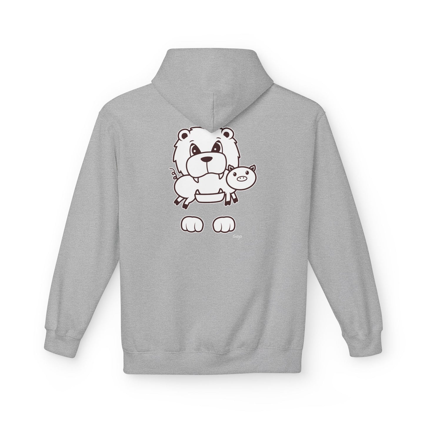 Saja & Joke Ball - B/W - Unisex Midweight Softstyle Fleece Hoodie