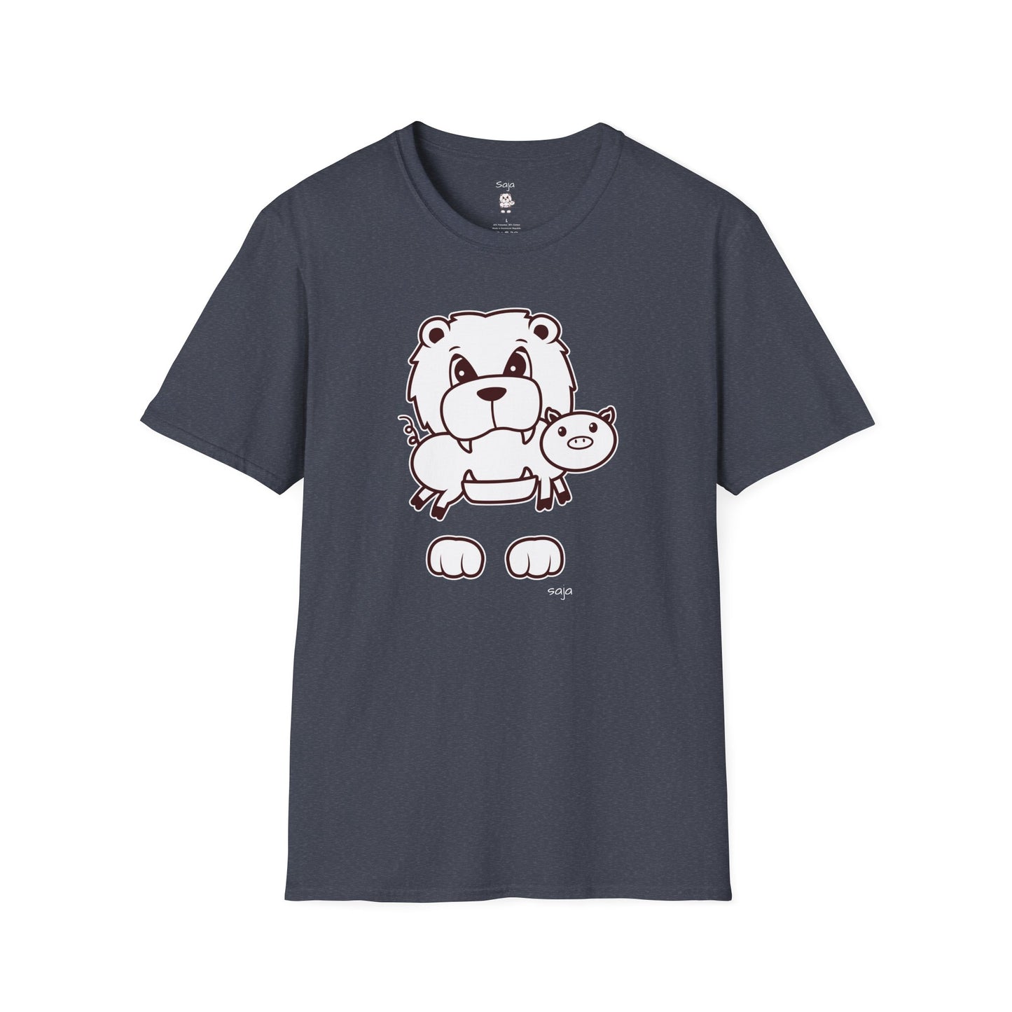 Saja & Joke Ball - B/W - Unisex Softstyle T-Shirt
