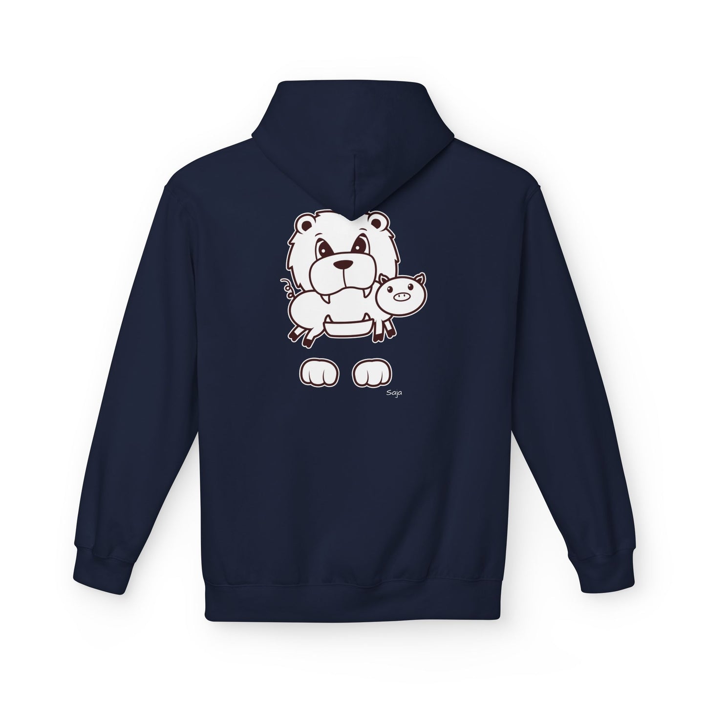 Saja & Joke Ball - B/W - Unisex Midweight Softstyle Fleece Hoodie