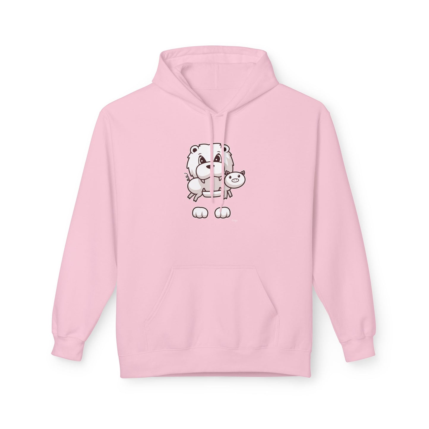 Saja & Joke Ball - B/W/S - Unisex Midweight Softstyle Fleece Hoodie [Front]