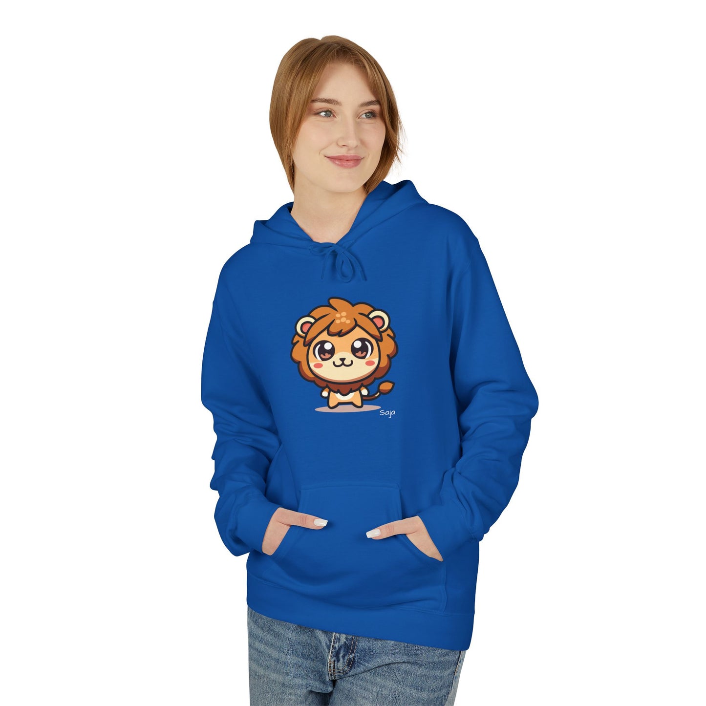 Saja - Chibi Form - Unisex Midweight Softstyle Fleece Hoodie [Front]
