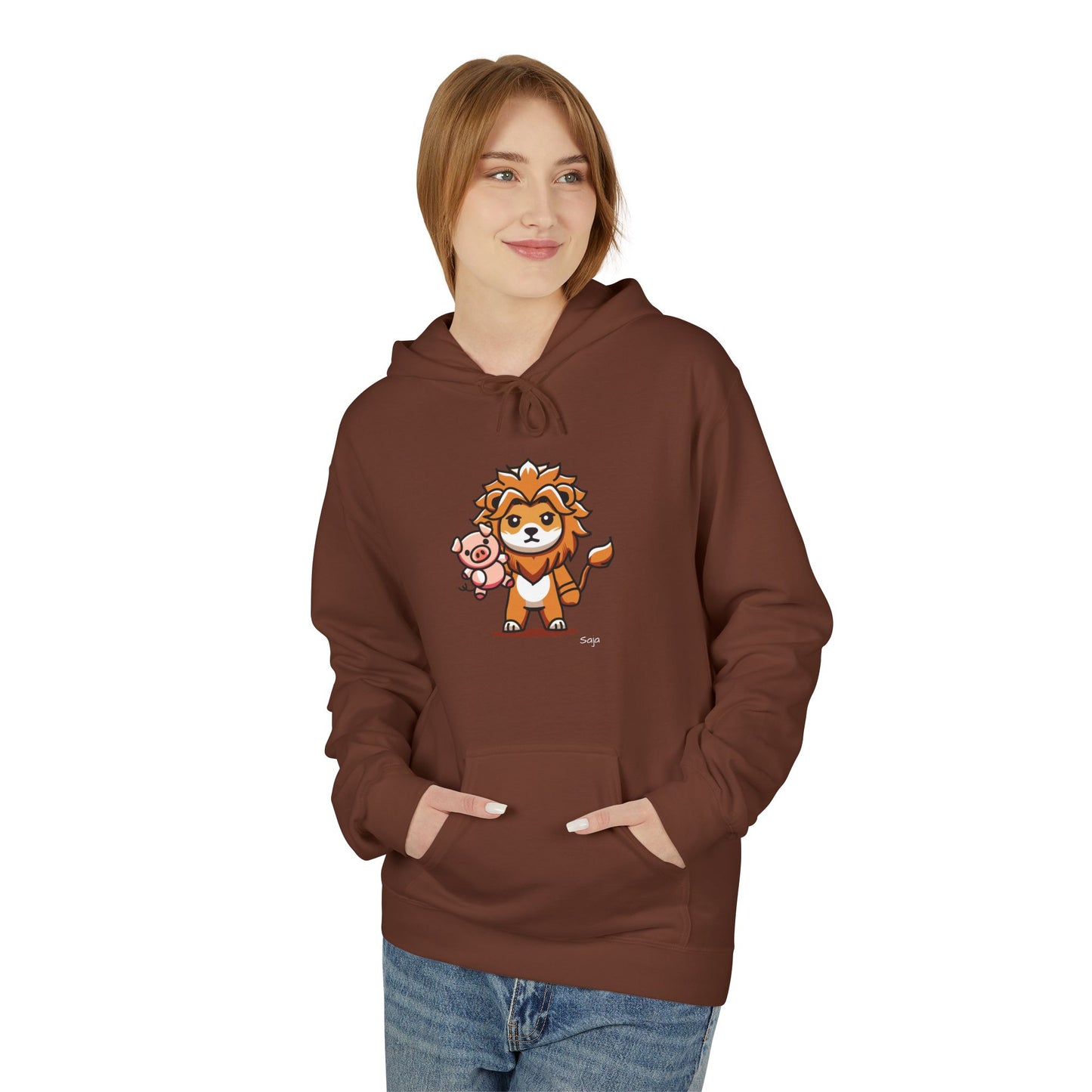 Saja & Joke Ball - Yeou Form - Unisex Midweight Softstyle Fleece Hoodie [Front]