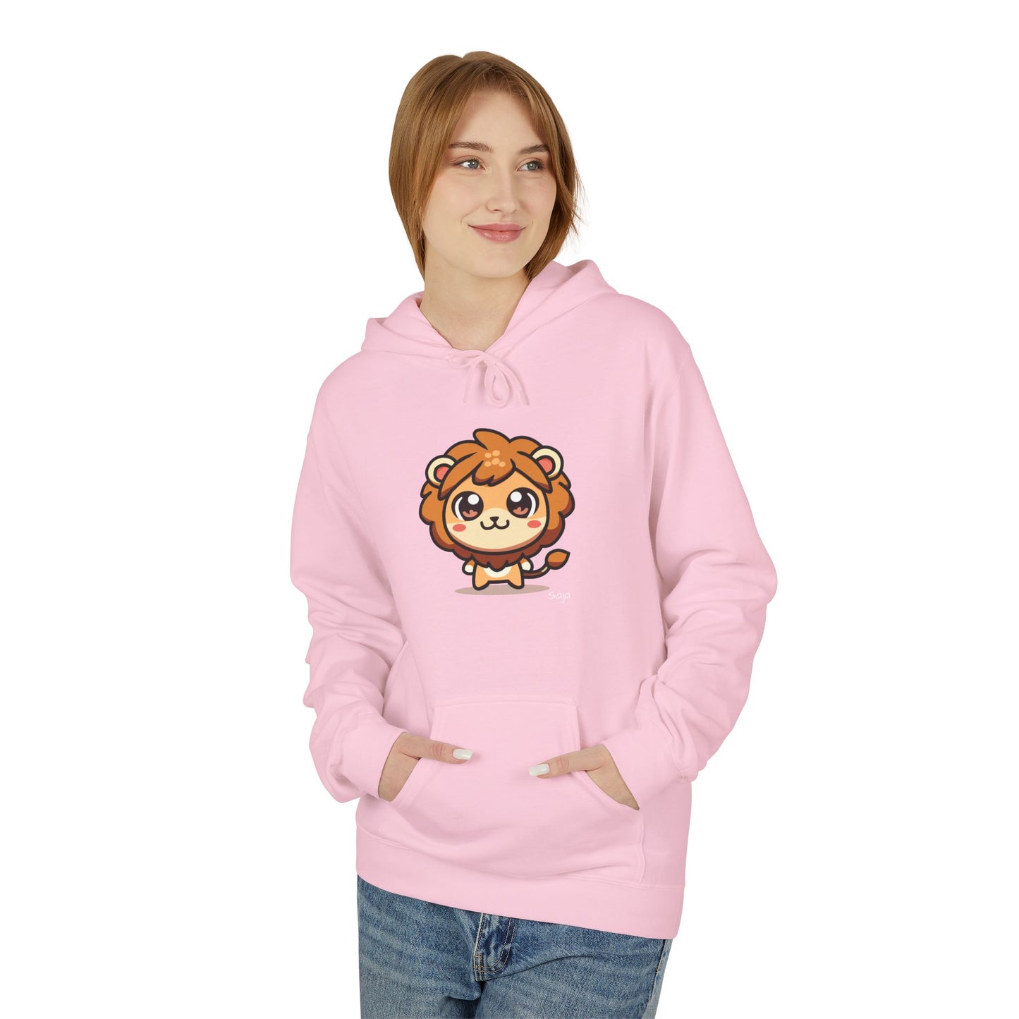 Saja - Chibi Form - Unisex Midweight Softstyle Fleece Hoodie [Front]