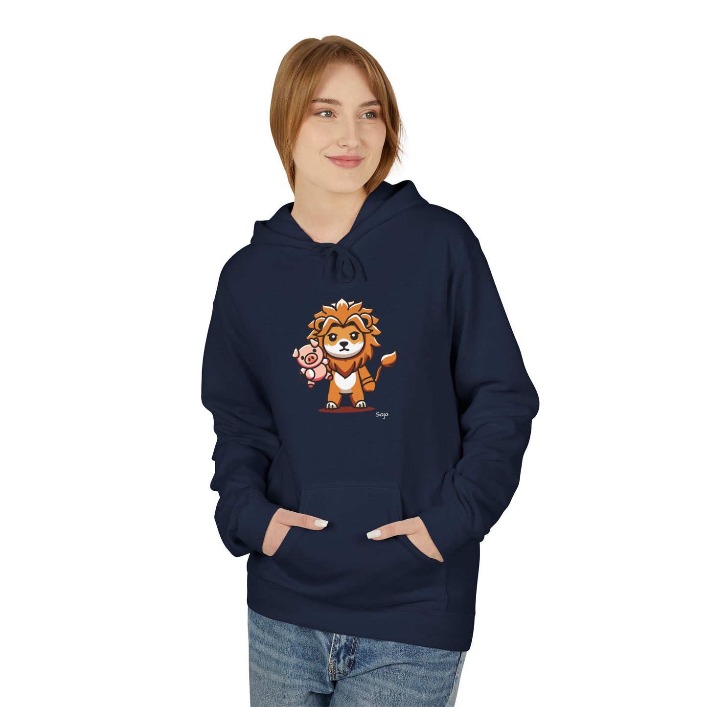 Saja & Joke Ball - Yeou Form - Unisex Midweight Softstyle Fleece Hoodie [Front]
