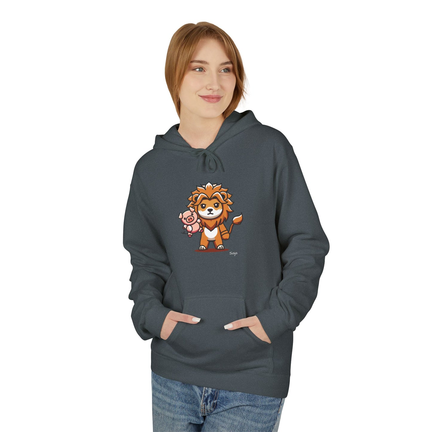 Saja & Joke Ball - Yeou Form - Unisex Midweight Softstyle Fleece Hoodie [Front]