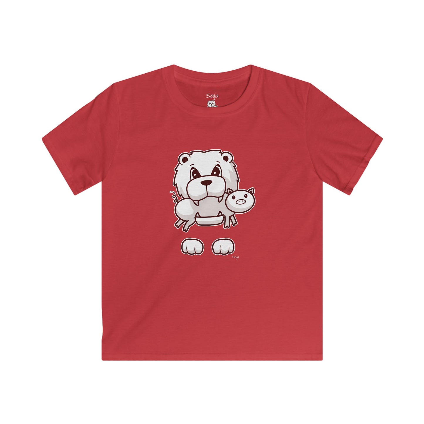 Saja & Joke Ball - B/W/S - Kids Softstyle Tee
