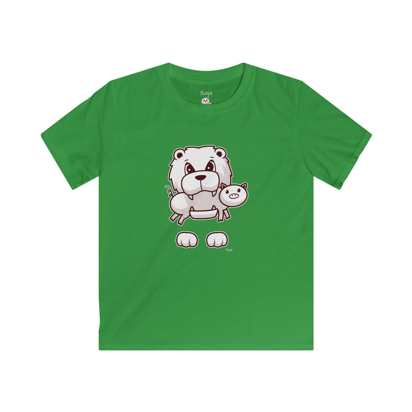 Saja & Joke Ball - B/W/S - Kids Softstyle Tee