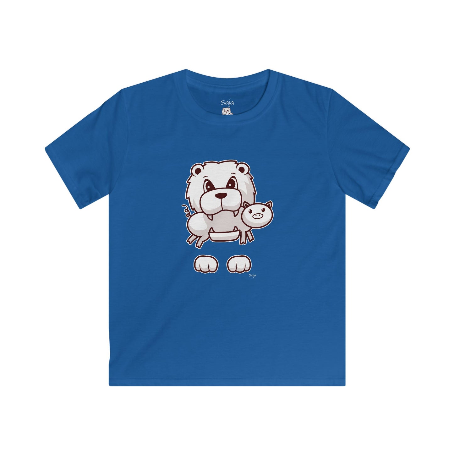 Saja & Joke Ball - B/W/S - Kids Softstyle Tee
