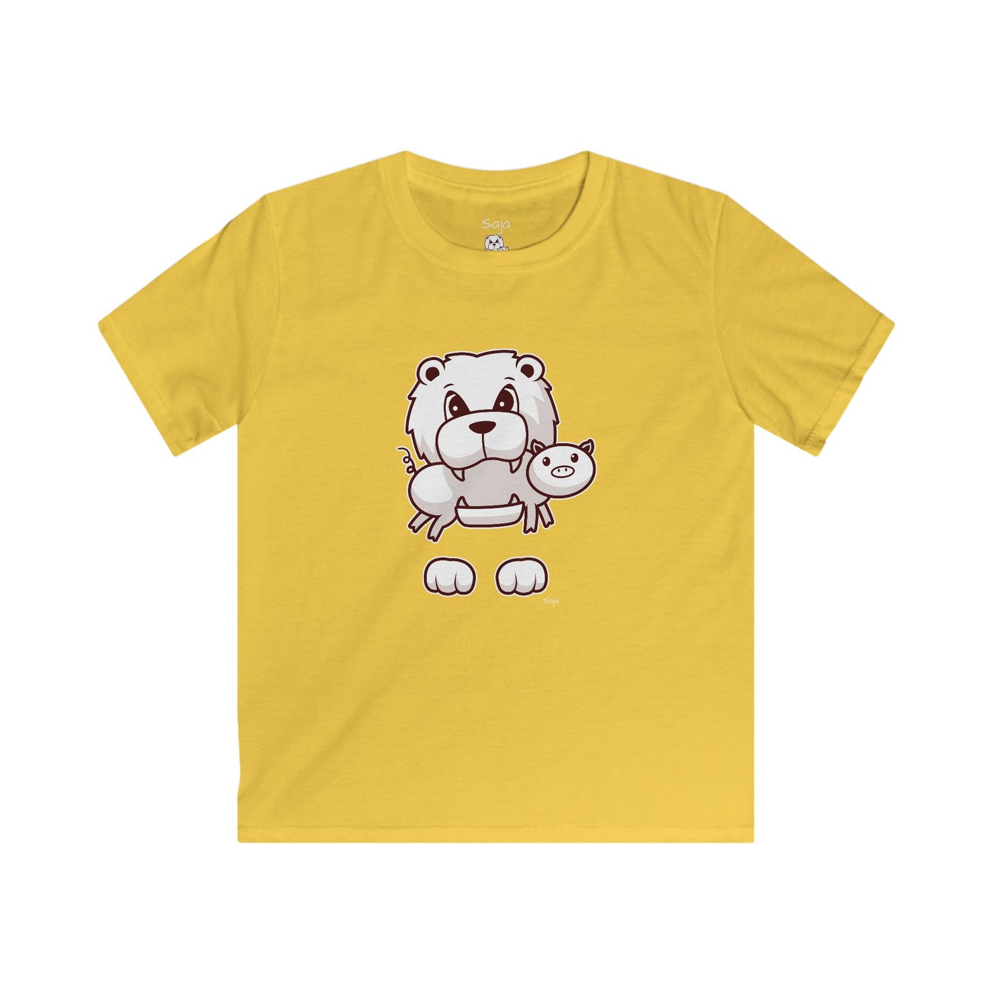 Saja & Joke Ball - B/W/S - Kids Softstyle Tee
